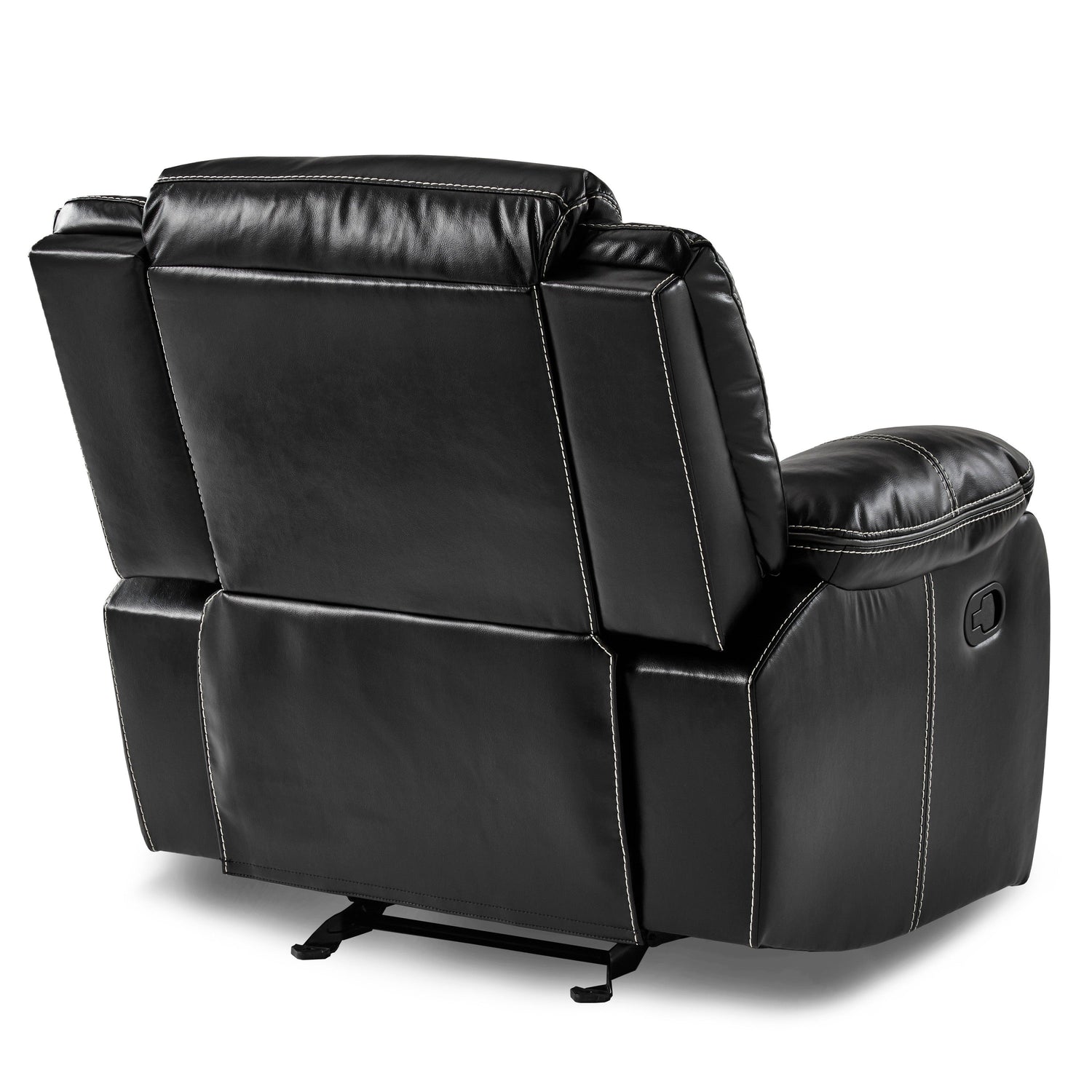 Bastrop Black Glider Reclining Chair - 8230BLK-1 - Bien Home Furniture & Electronics