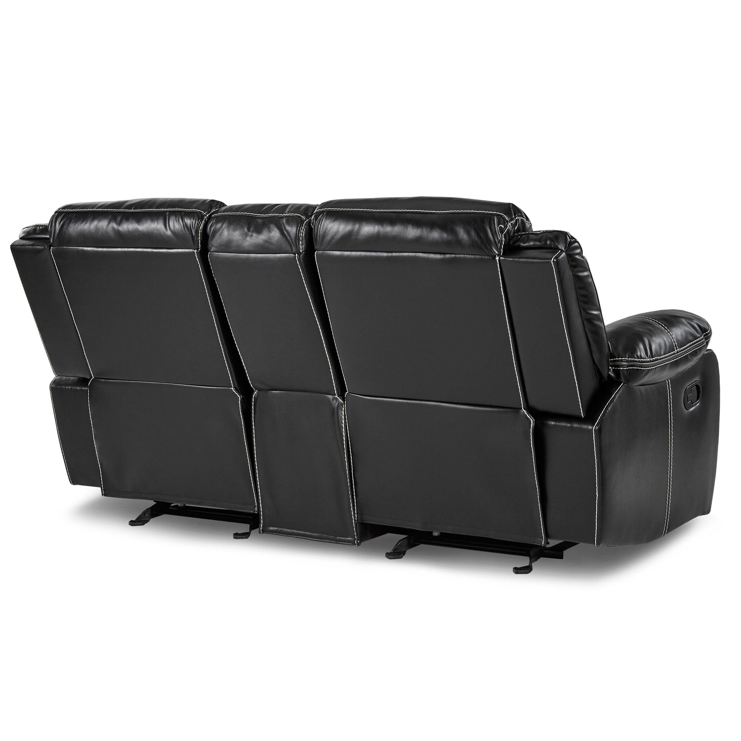 Bastrop Black Reclining Living Room Set - SET | 8230BLK-3 | 8230BLK-2 | 8230BLK-1 - Bien Home Furniture & Electronics