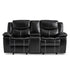 Bastrop Black Reclining Loveseat - 8230BLK-2 - Bien Home Furniture & Electronics