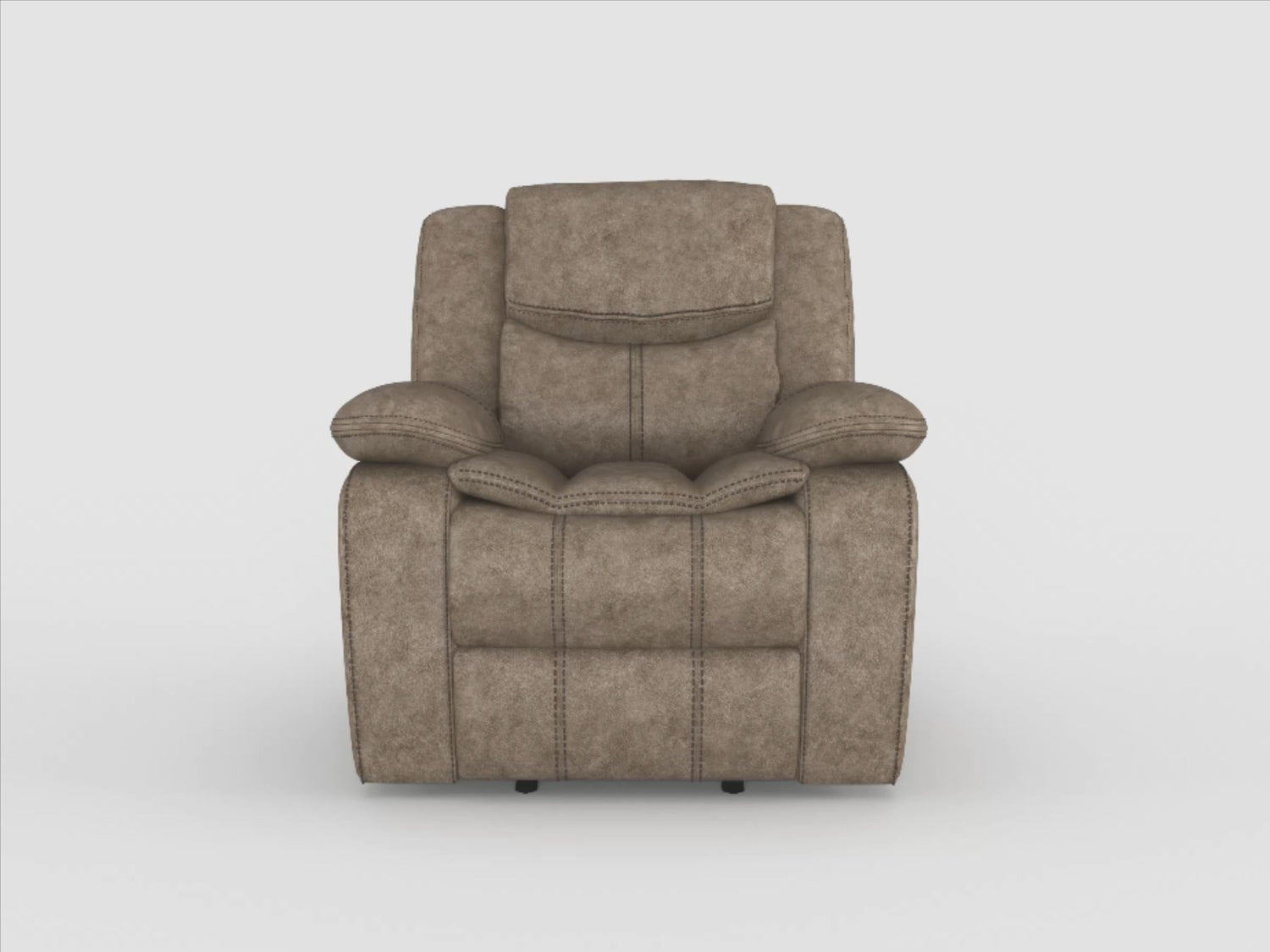 Bastrop Brown Fabric Glider Reclining Chair - 8230FBR-1 - Bien Home Furniture & Electronics