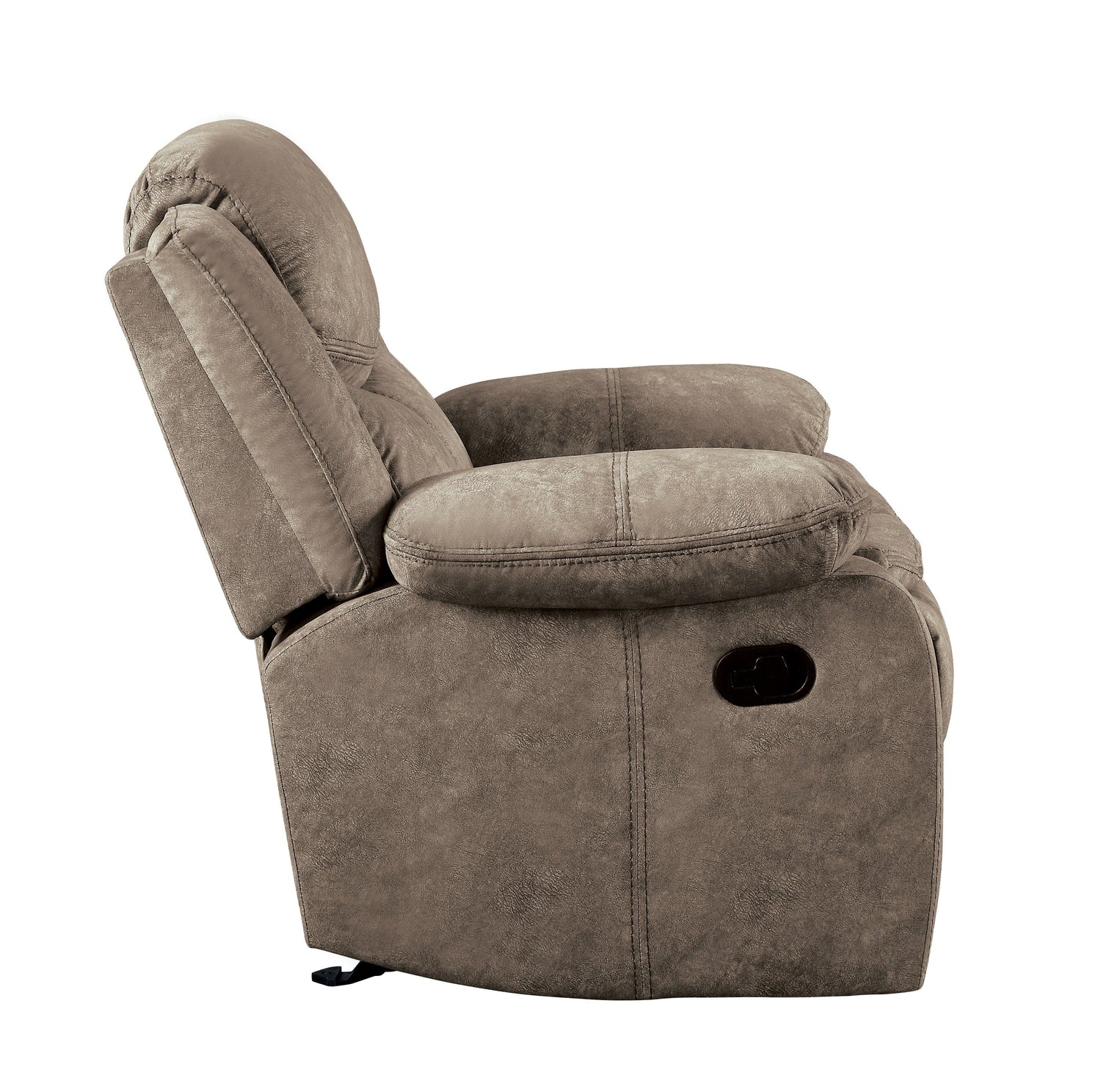 Bastrop Brown Fabric Glider Reclining Chair - 8230FBR-1 - Bien Home Furniture & Electronics