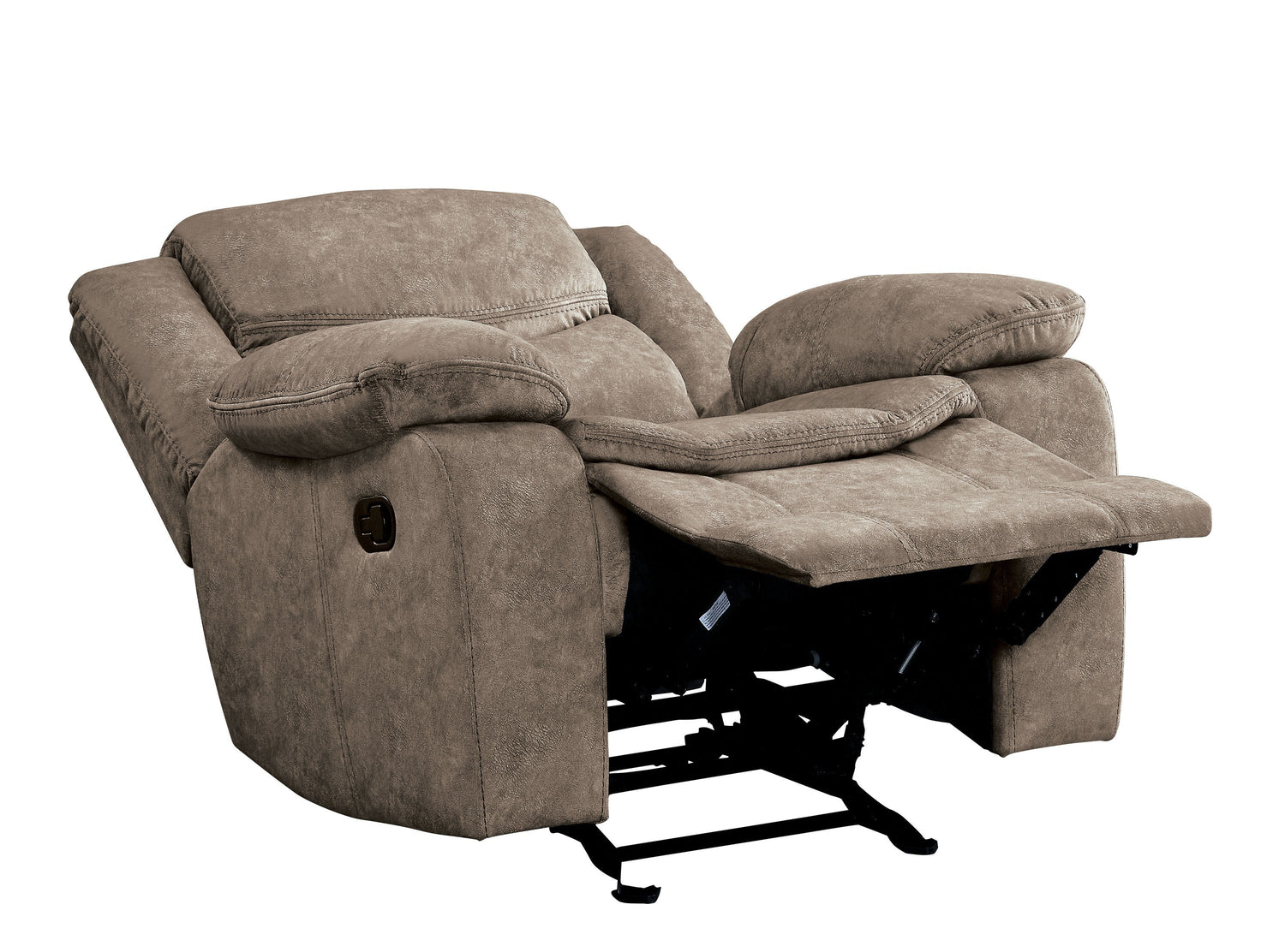 Bastrop Brown Fabric Glider Reclining Chair - 8230FBR-1 - Bien Home Furniture & Electronics