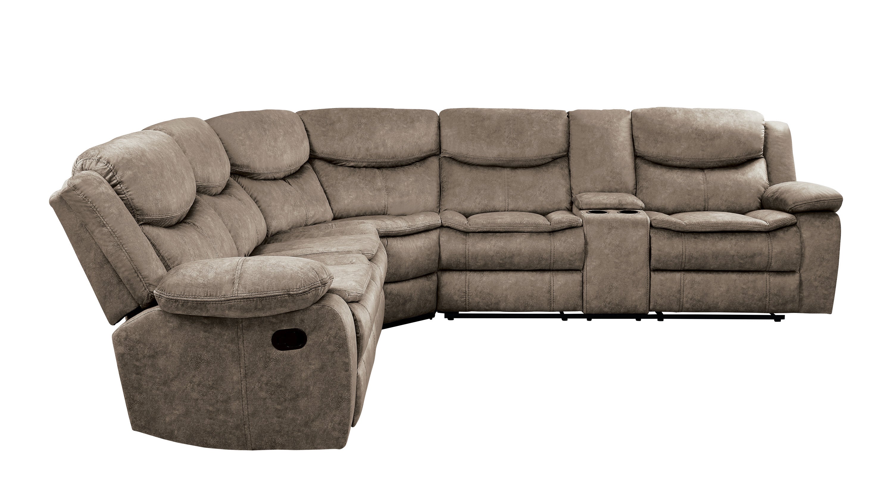 Bastrop Brown Microfiber Sectional - 8230FBR*SC - Bien Home Furniture & Electronics