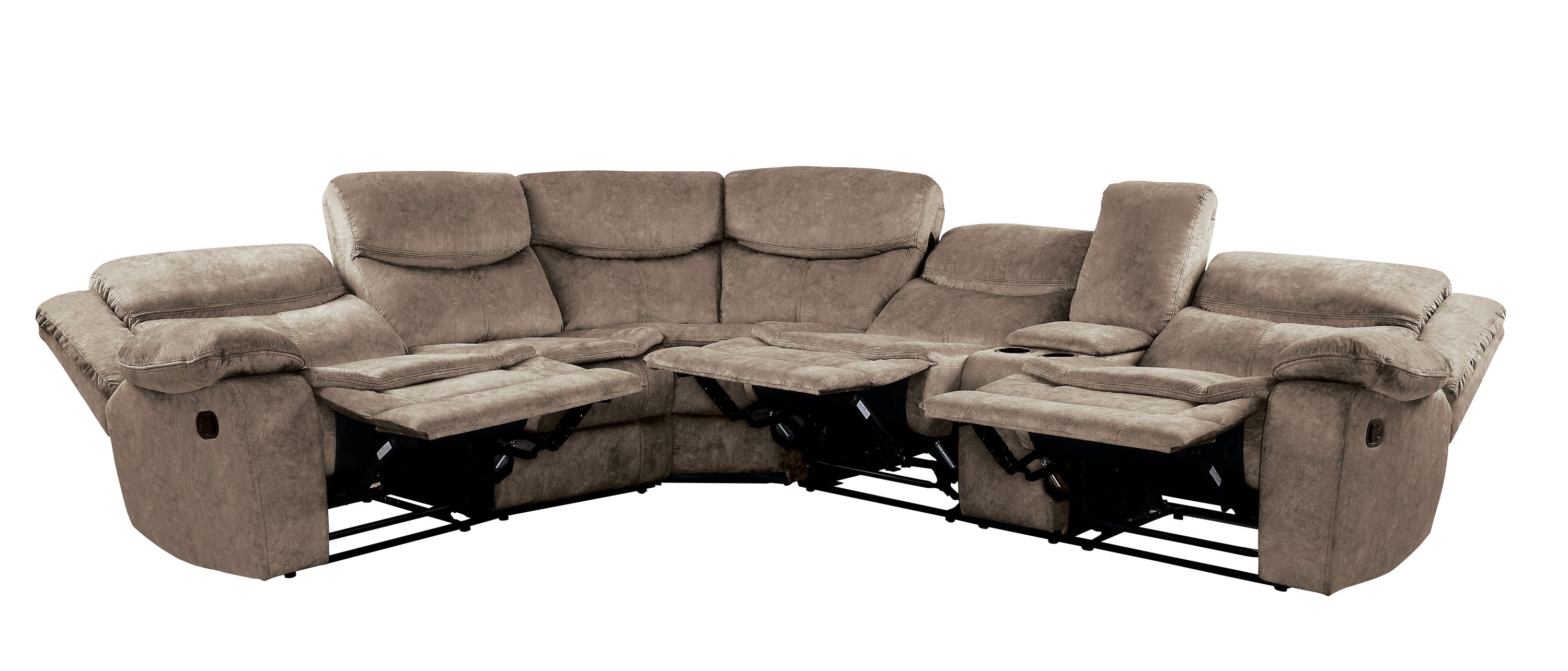 Bastrop Brown Microfiber Sectional - 8230FBR*SC - Bien Home Furniture & Electronics