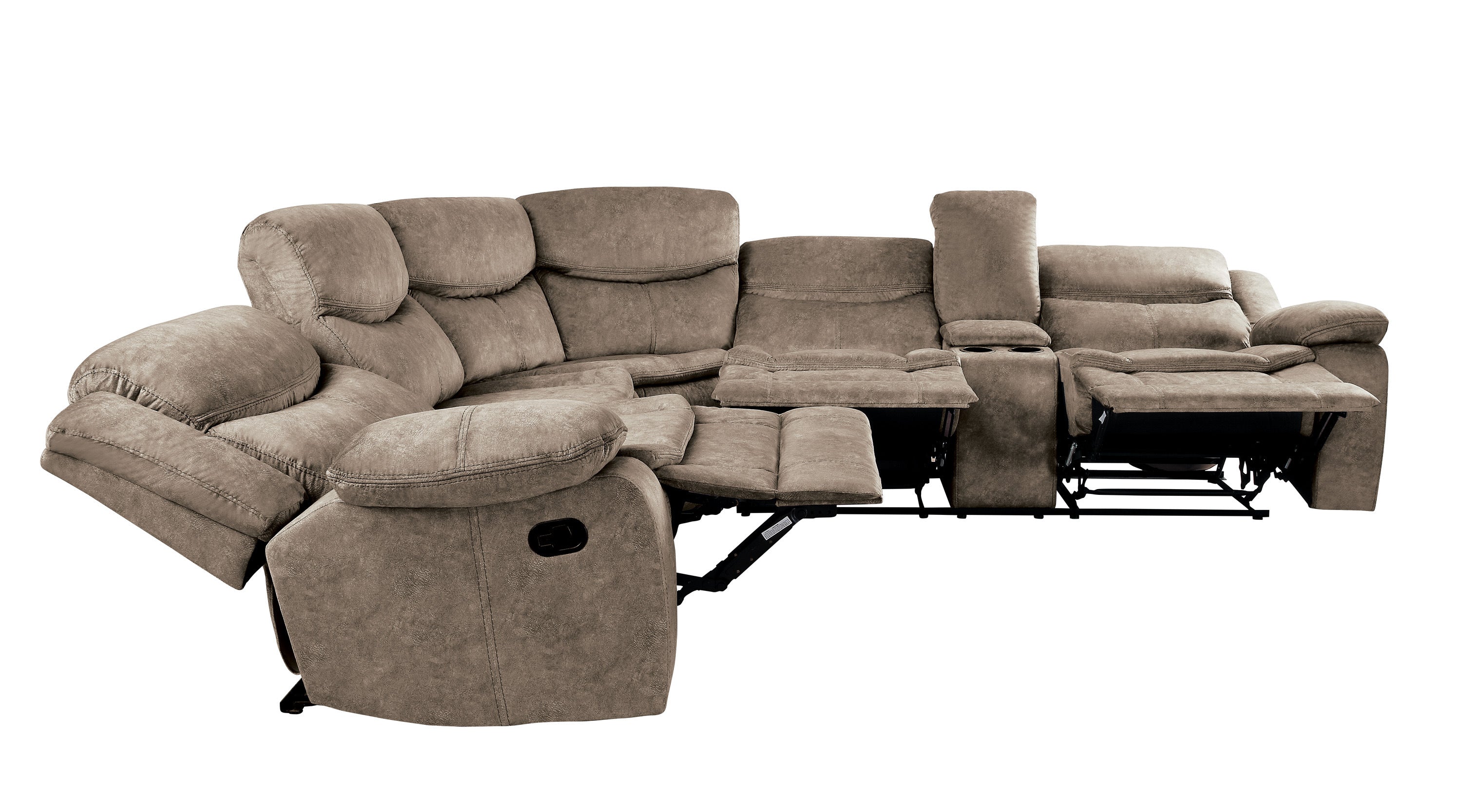 Bastrop Brown Microfiber Sectional - 8230FBR*SC - Bien Home Furniture & Electronics