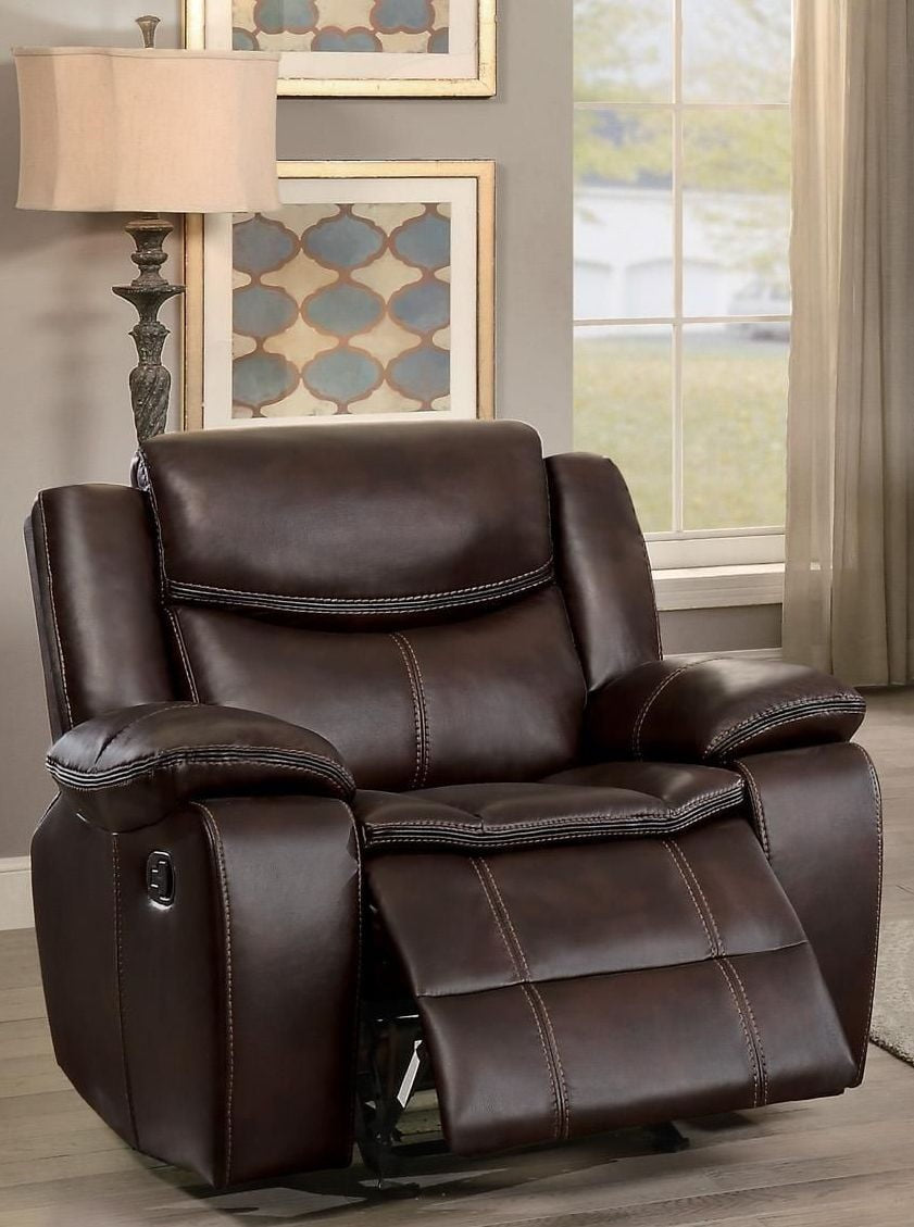 Bastrop Brown Reclining Living Room Set - SET | 8230BRW-2 | 8230BRW-3 - Bien Home Furniture & Electronics