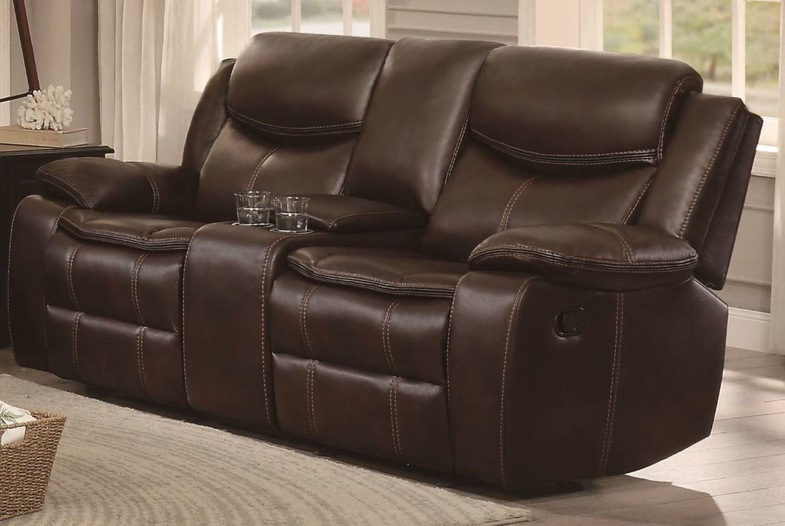 Bastrop Brown Reclining Living Room Set - SET | 8230BRW-2 | 8230BRW-3 - Bien Home Furniture & Electronics