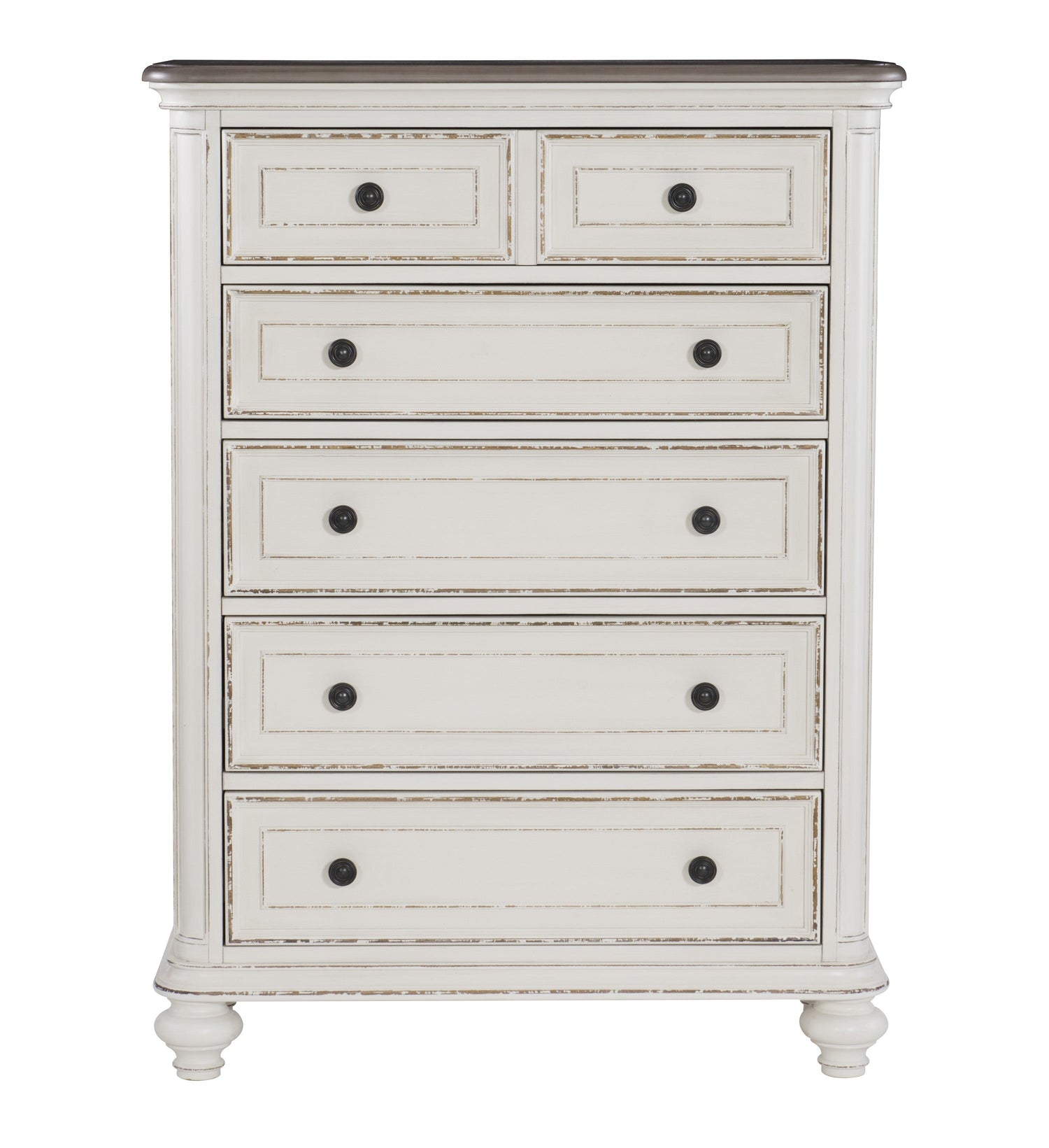 Baylesford Antique White Chest - 1624W-9 - Bien Home Furniture & Electronics