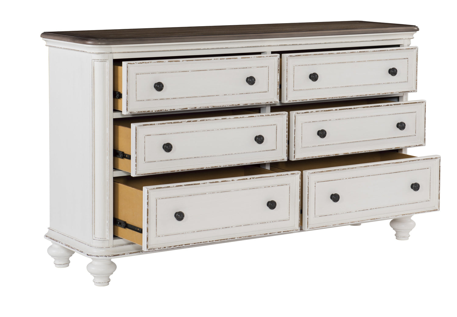 Baylesford Antique White Dresser - 1624W-5 - Bien Home Furniture & Electronics