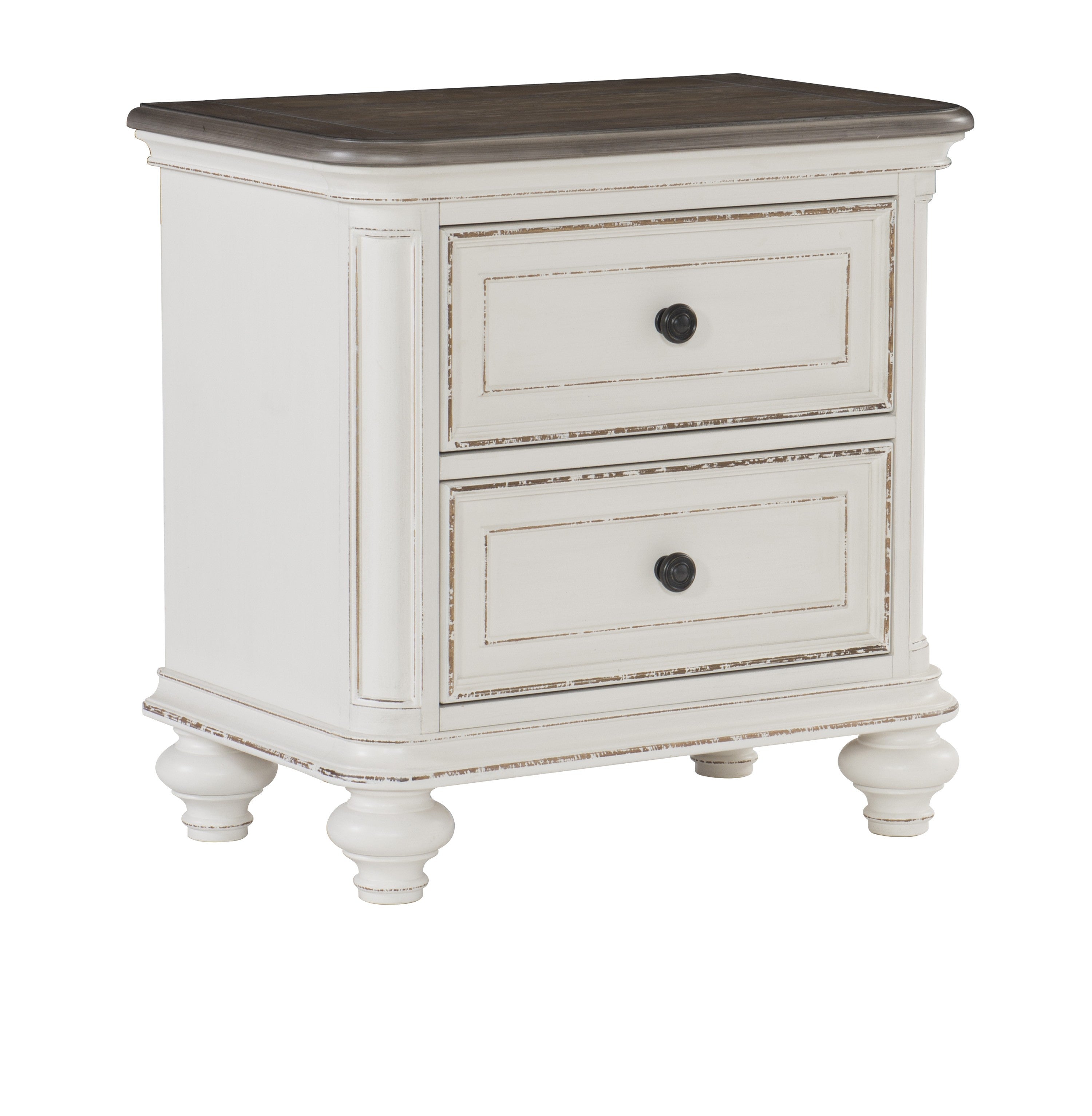 Baylesford Antique White Nightstand - 1624W-4 - Bien Home Furniture &amp; Electronics