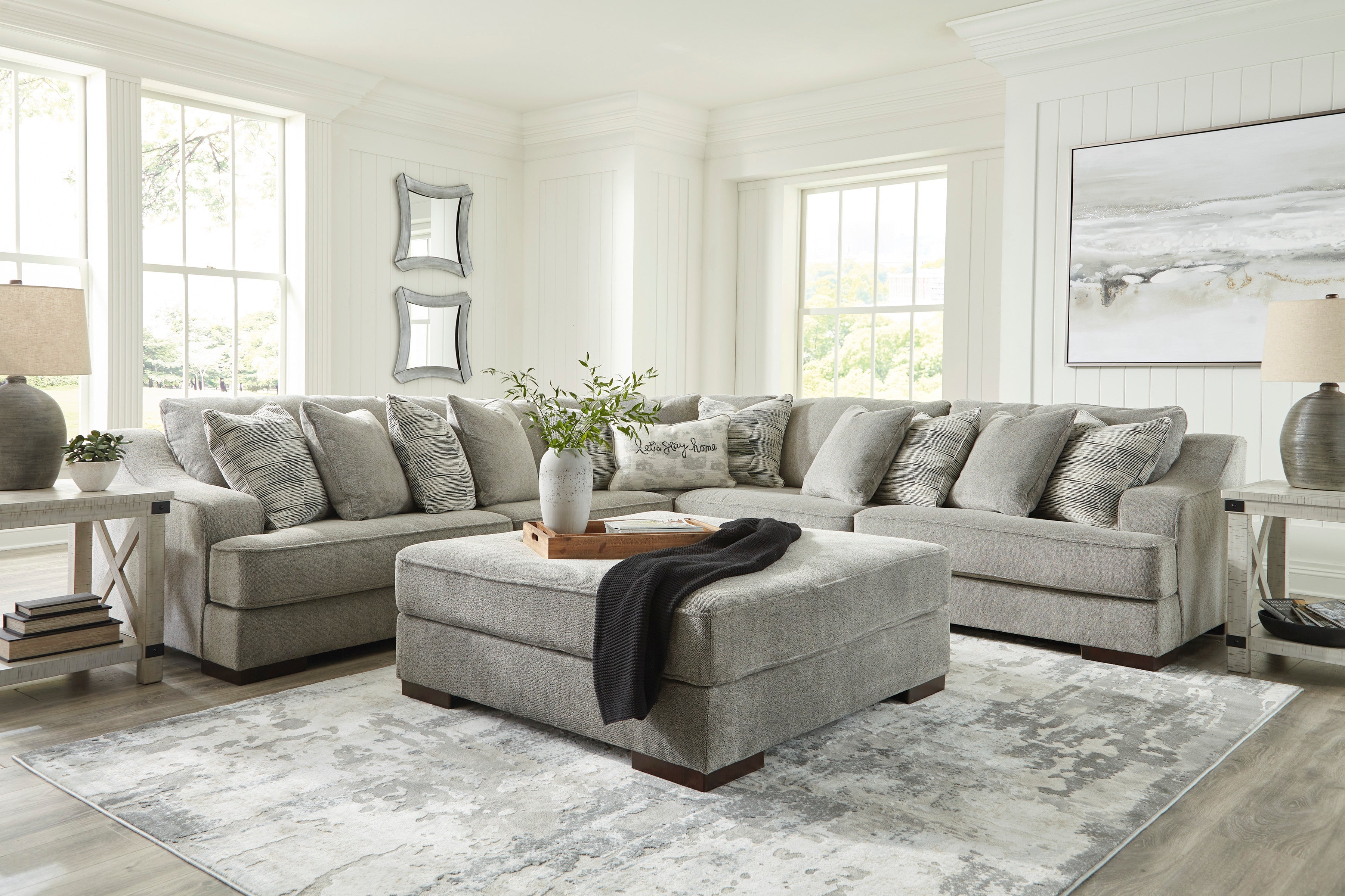 Bayless Smoke 3-Piece Sectional - SET | 5230466 | 5230467 | 5230477 | 5230408 - Bien Home Furniture & Electronics