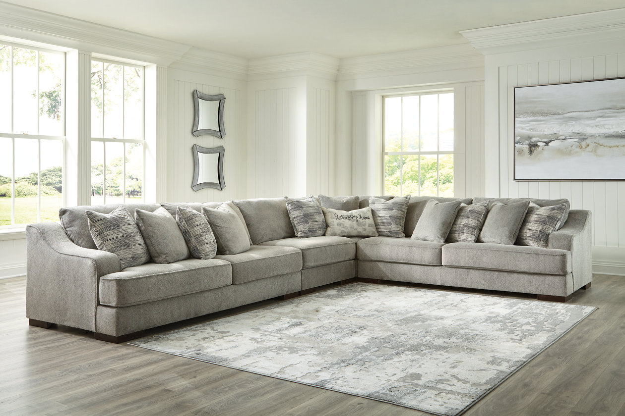 Bayless Smoke 4-Piece Sectional - SET | 5230466 | 5230467 | 5230477 | 5230446 | 5230408 - Bien Home Furniture & Electronics