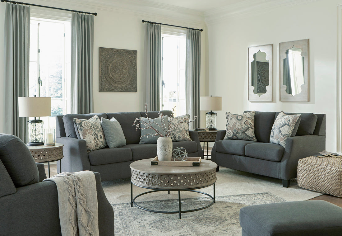 Bayonne Charcoal Living Room Set - SET | 3780138 | 3780135 | 3780120 | 3780114 - Bien Home Furniture &amp; Electronics
