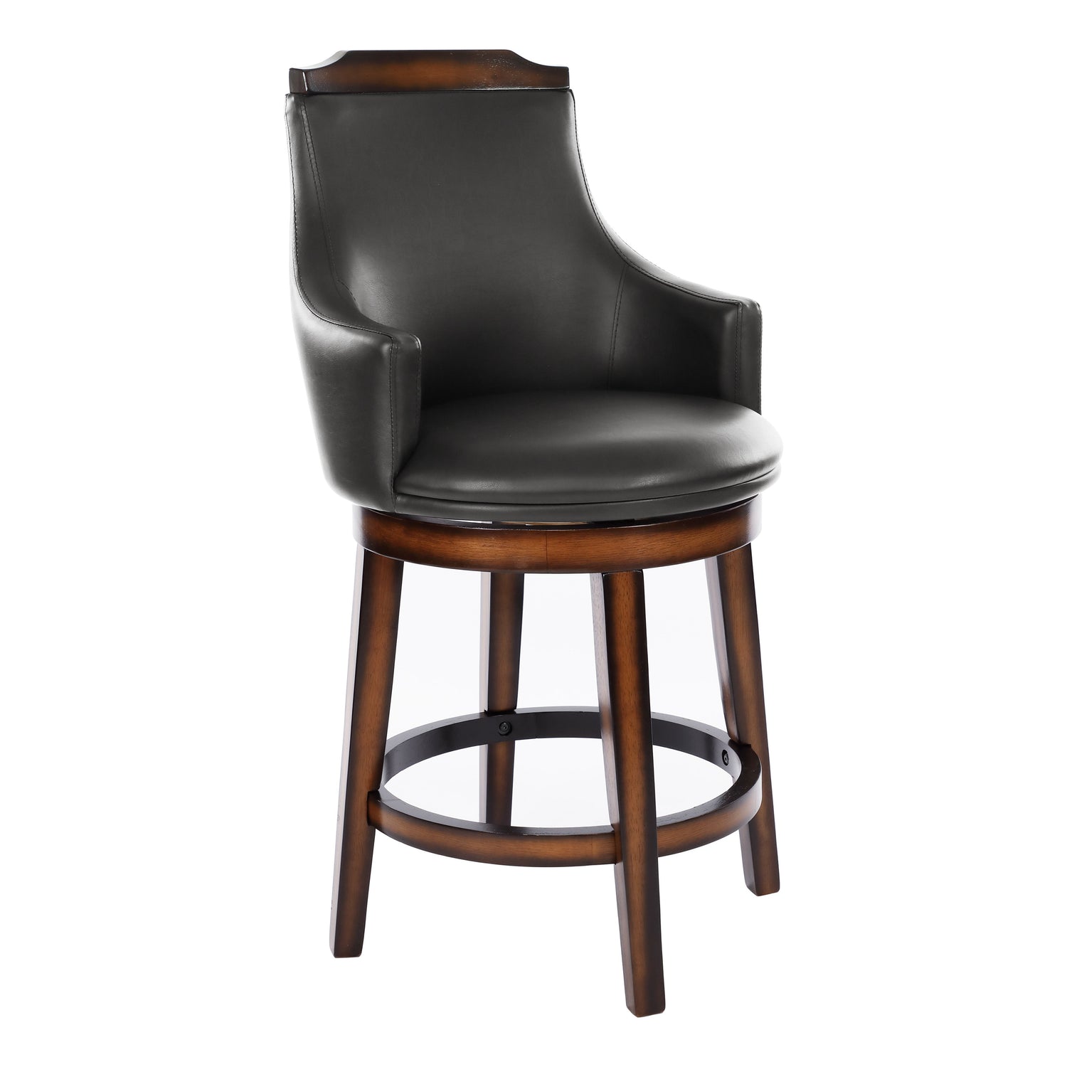Bayshore Brown Swivel Counter Height Chair, Set of 2 - 5447-24S - Bien Home Furniture &amp; Electronics