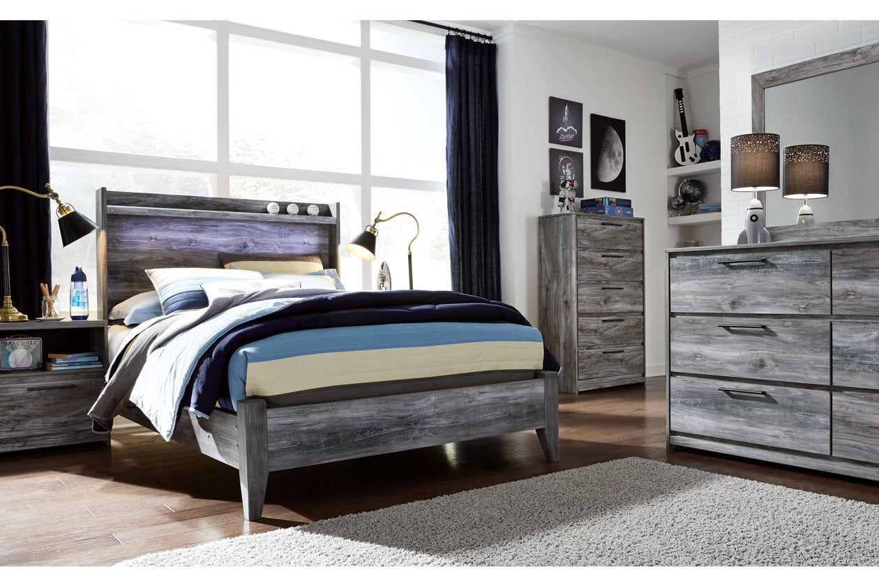 Baystorm Gray Full Panel Bed - SET | B221-84 | B221-87 - Bien Home Furniture & Electronics
