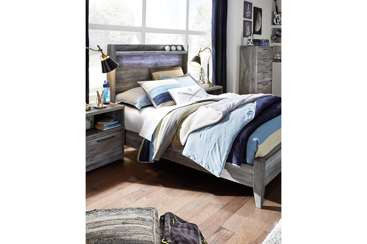 Baystorm Gray Full Panel Bed - SET | B221-84 | B221-87 - Bien Home Furniture & Electronics