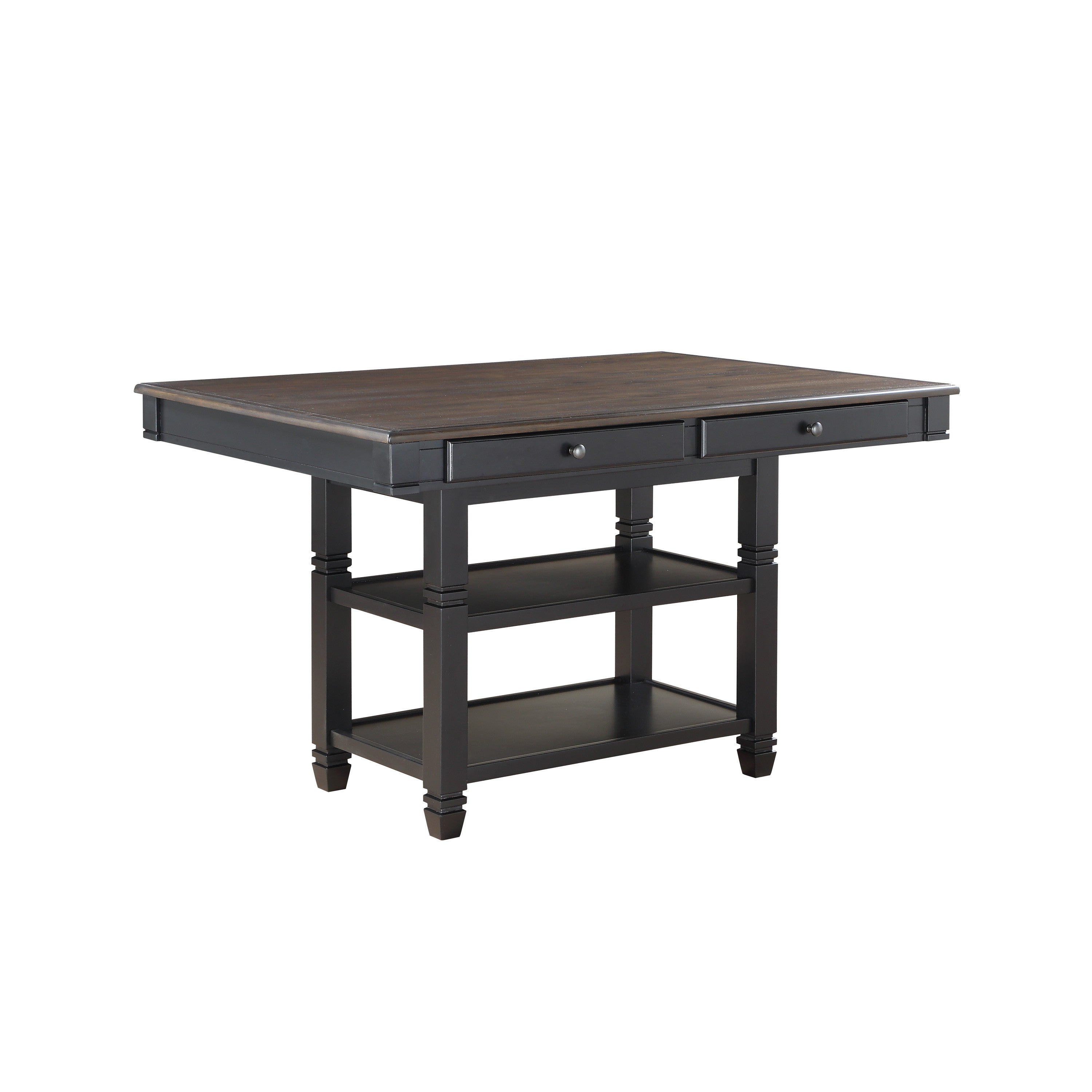 Baywater Black/Brown Counter Height Set - SET | 5705BK-36 | 5705BK-24(3) - Bien Home Furniture & Electronics