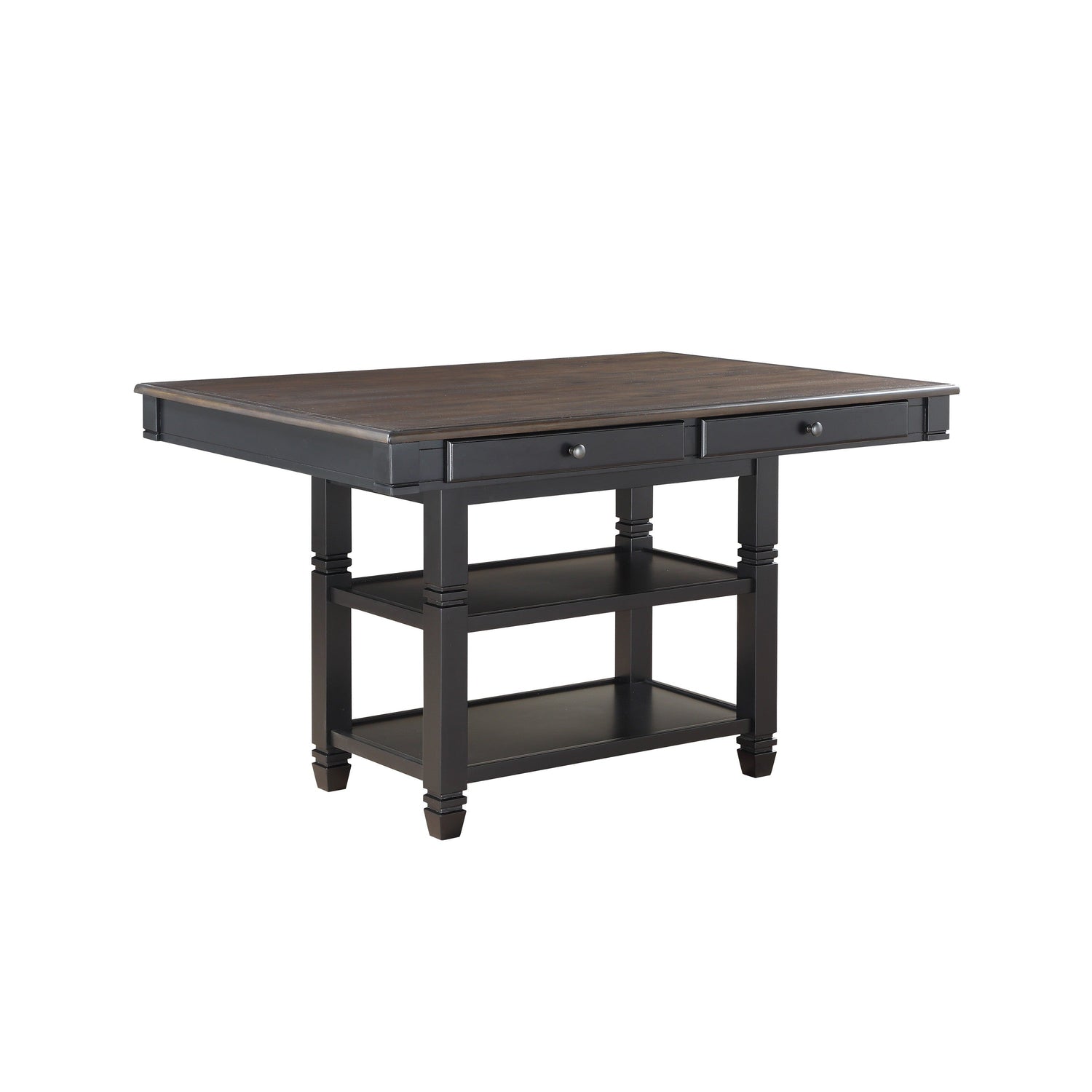 Baywater Black/Brown Counter Height Table - 5705BK-36 - Bien Home Furniture & Electronics