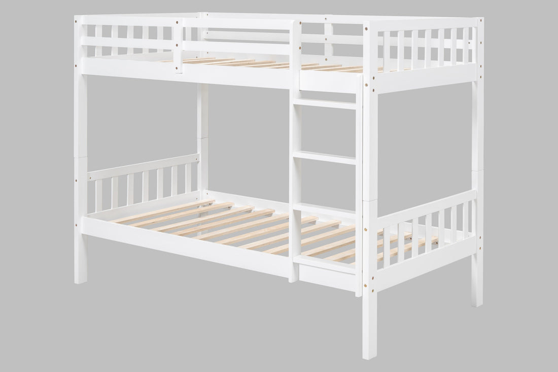 BB11 Twin/Twin Bunk Bed White - BB11 WHITE - Bien Home Furniture & Electronics