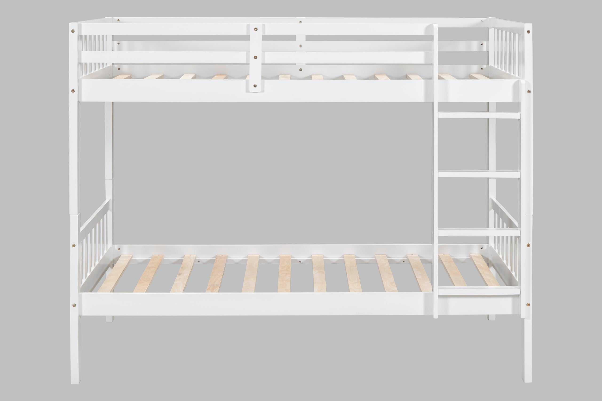 BB11 Twin/Twin Bunk Bed White - BB11 WHITE - Bien Home Furniture & Electronics