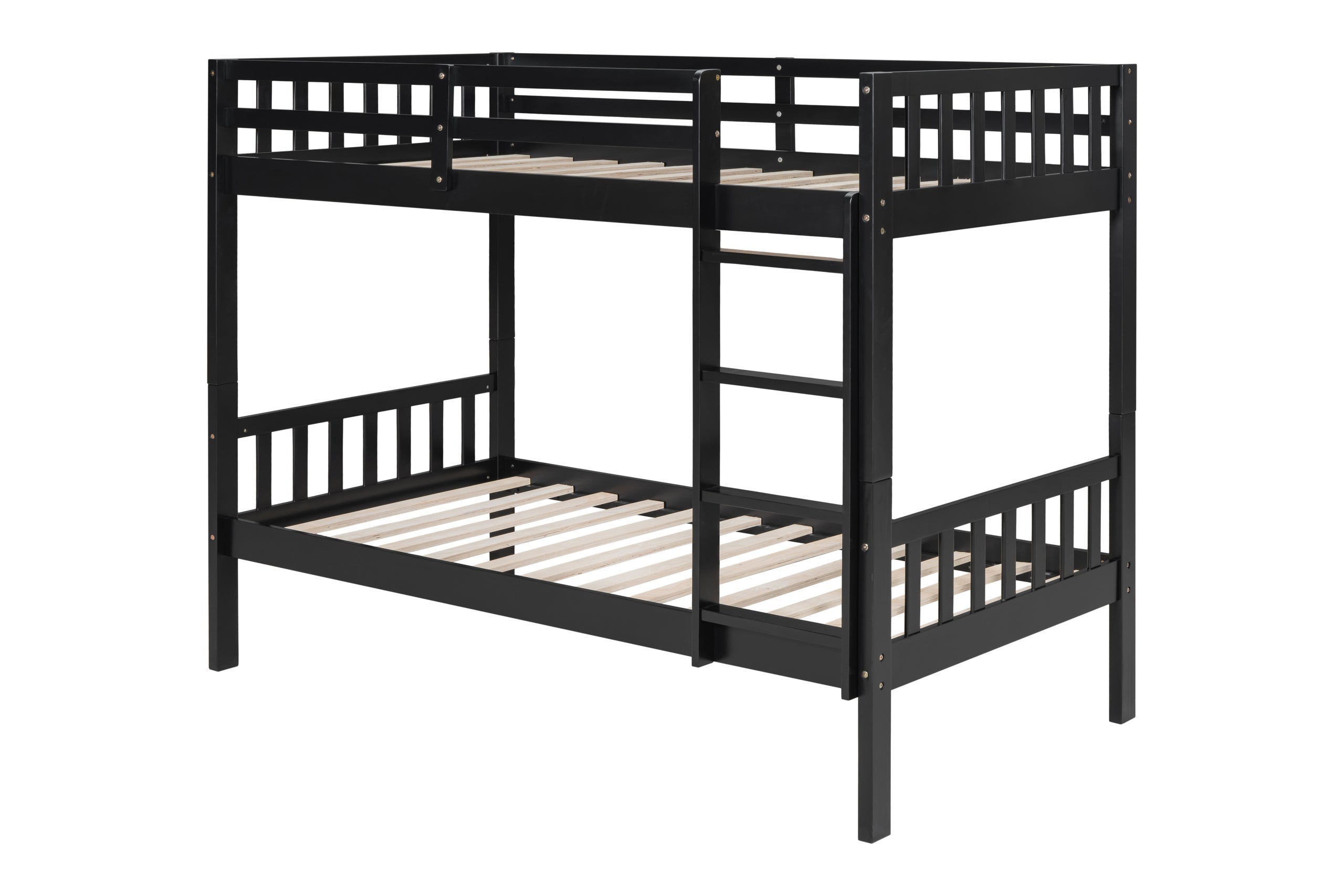 BB12 Twin/Twin Bunk Bed Black - BB12 BLACK - Bien Home Furniture & Electronics