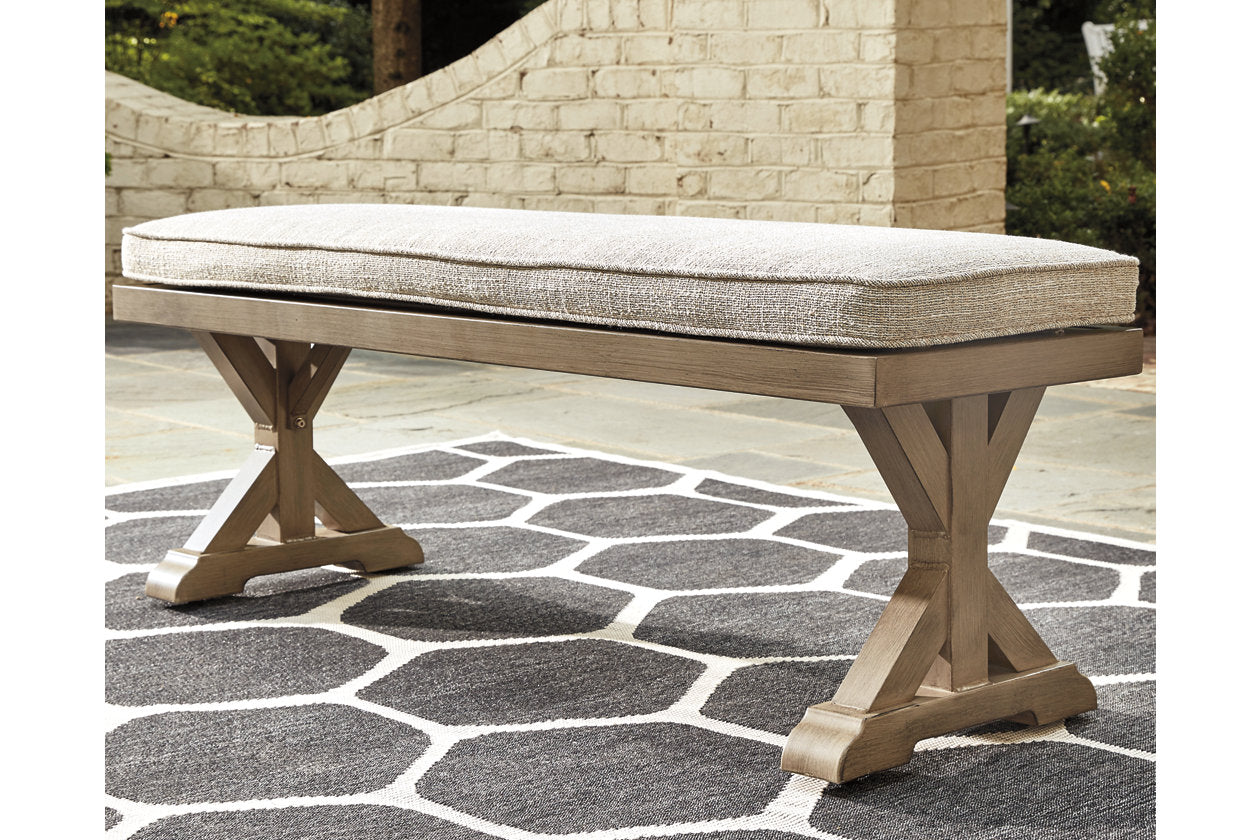 Beachcroft Beige Bench with Cushion - P791-600 - Bien Home Furniture & Electronics