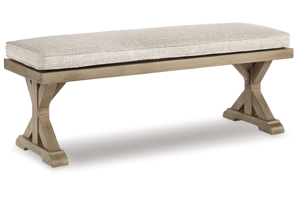 Beachcroft Beige Bench with Cushion - P791-600 - Bien Home Furniture & Electronics