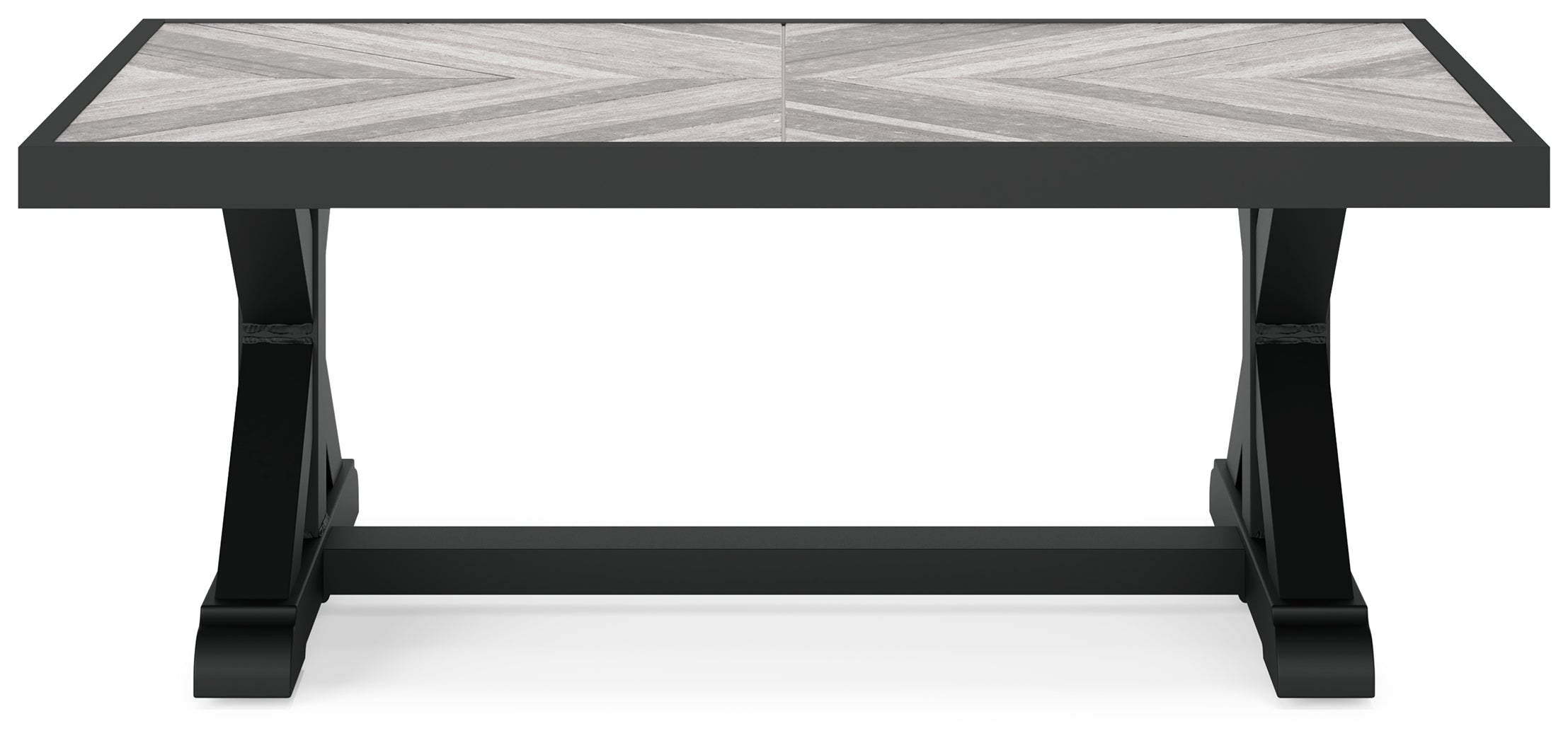 Beachcroft Black/Light Gray Outdoor Coffee Table - P792-701 - Bien Home Furniture & Electronics