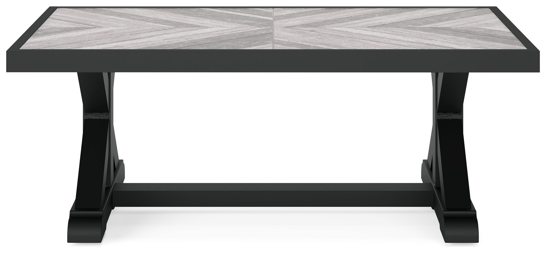 Beachcroft Black/Light Gray Outdoor Coffee Table - P792-701 - Bien Home Furniture & Electronics