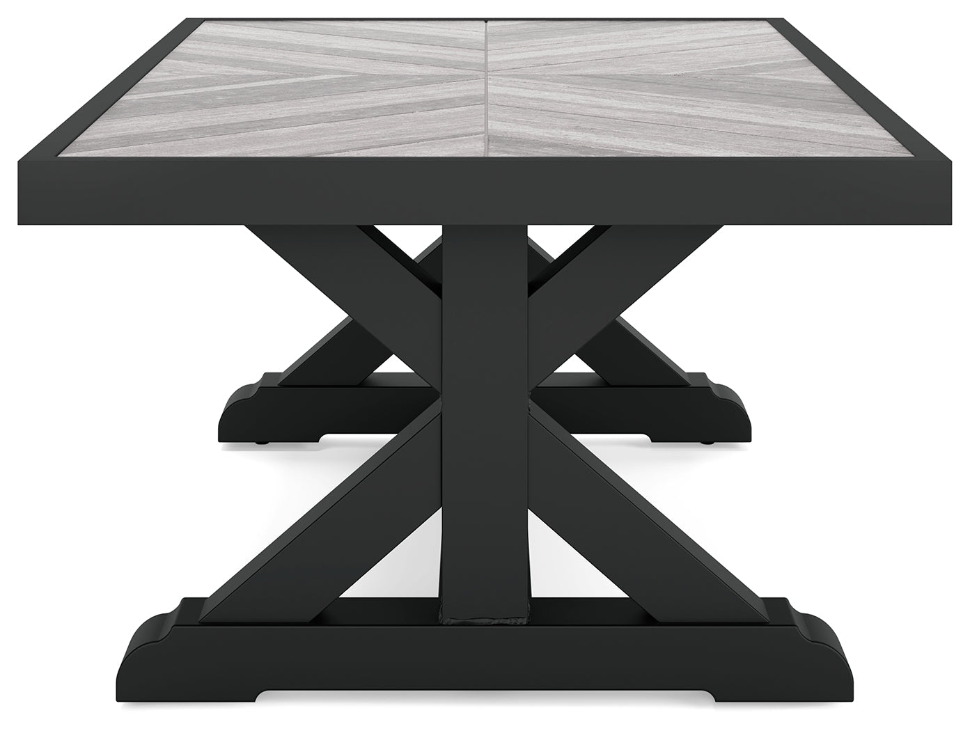 Beachcroft Black/Light Gray Outdoor Coffee Table - P792-701 - Bien Home Furniture & Electronics