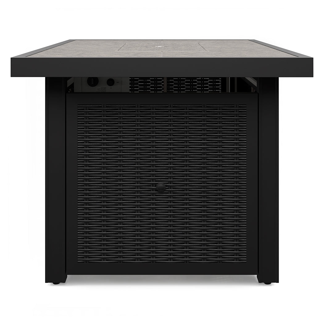 Beachcroft Black/Light Gray Outdoor Fire Pit Table - P792-773 - Bien Home Furniture & Electronics