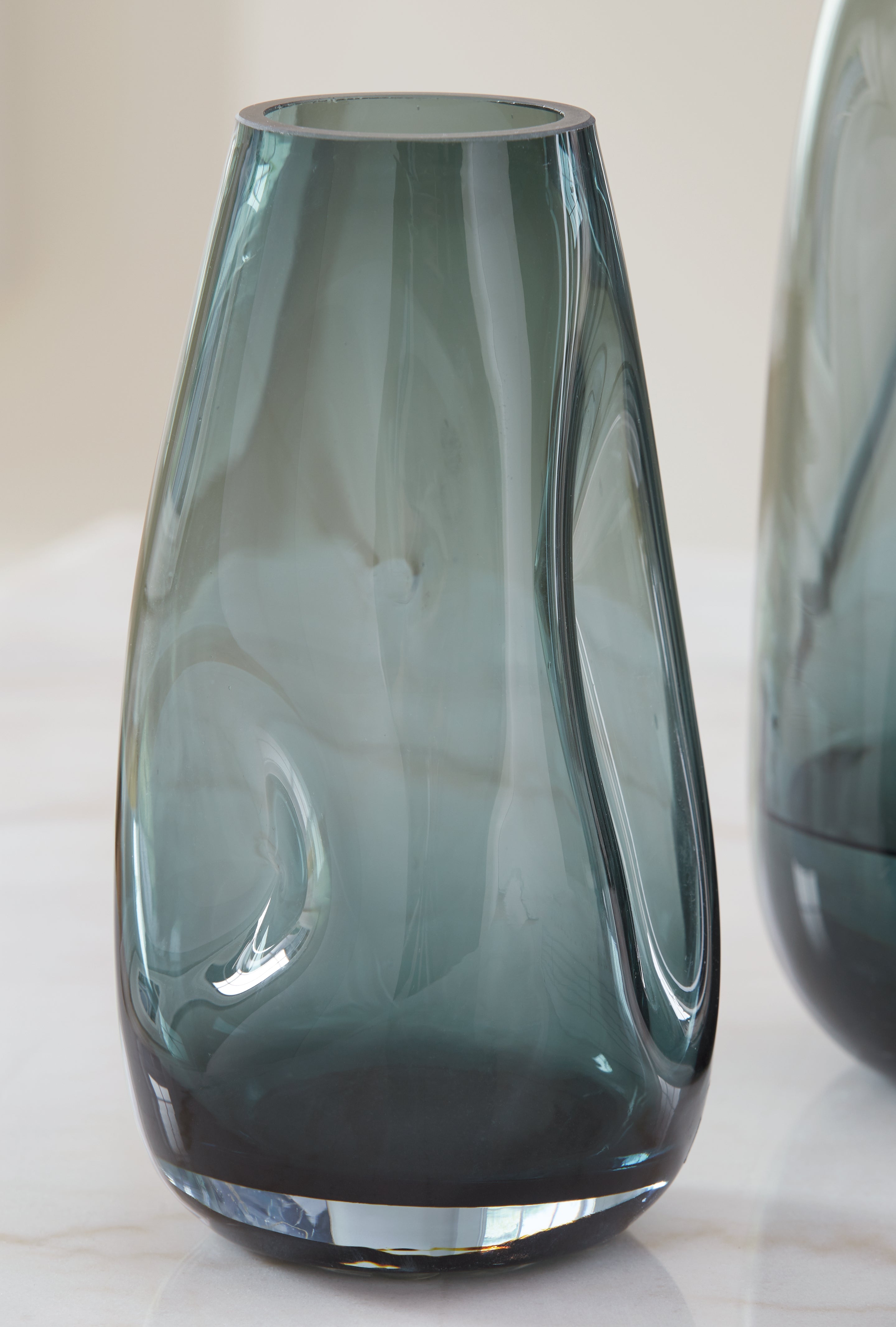 Beamund Teal Blue Vase (Set of 2) - A2900010 - Bien Home Furniture &amp; Electronics