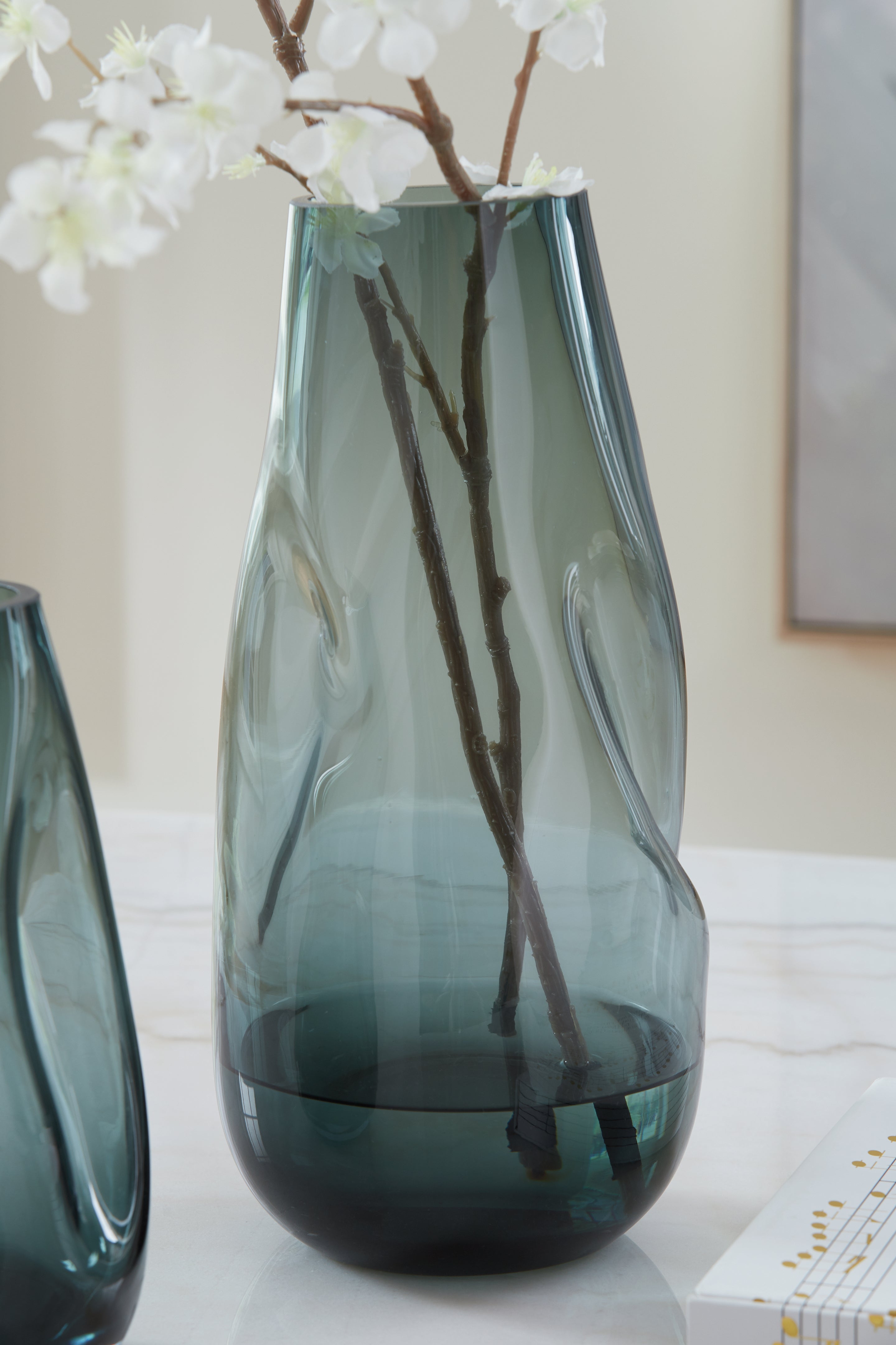 Beamund Teal Blue Vase (Set of 2) - A2900011 - Bien Home Furniture & Electronics