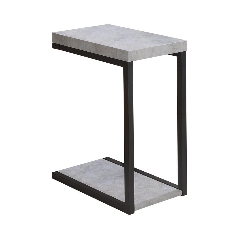 Beck Cement/Black Accent Table - 902933 - Bien Home Furniture & Electronics