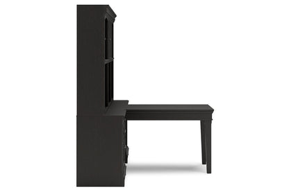 Beckincreek Black Home Office Bookcase Desk - SET | H778-40B | H778-40T(2) | H778-41B | H778-41T | H778-44 - Bien Home Furniture &amp; Electronics