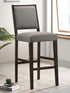 Bedford Gray/Espresso Upholstered Open Back Bar Stools with Footrest, Set of 2 - 183472 - Bien Home Furniture & Electronics