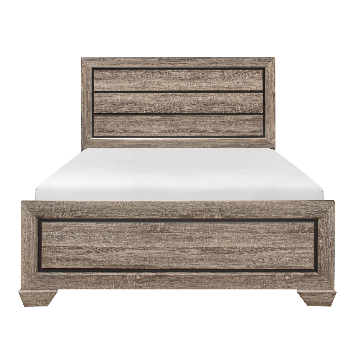 Beechnut Light Elm Queen Panel Bed - SET | 1904-1 | 1904-3 - Bien Home Furniture & Electronics