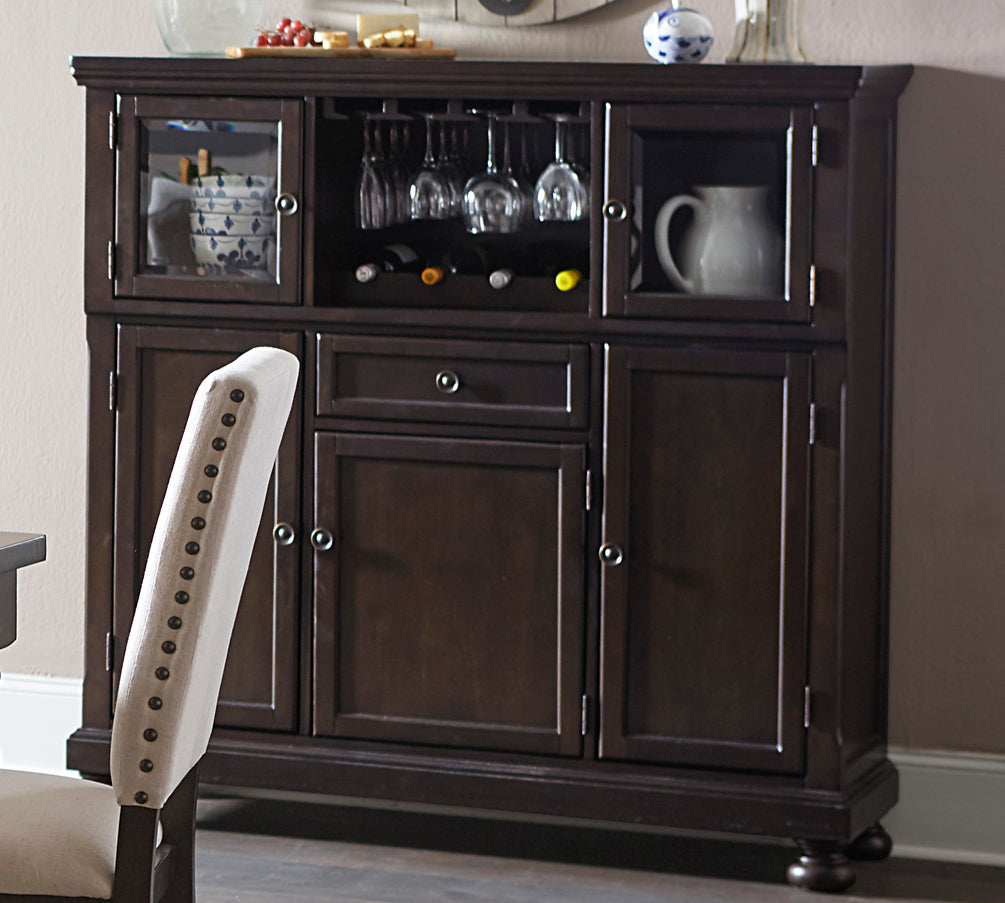 Begonia Grayish Brown Curio - 1718GY-40 - Bien Home Furniture & Electronics