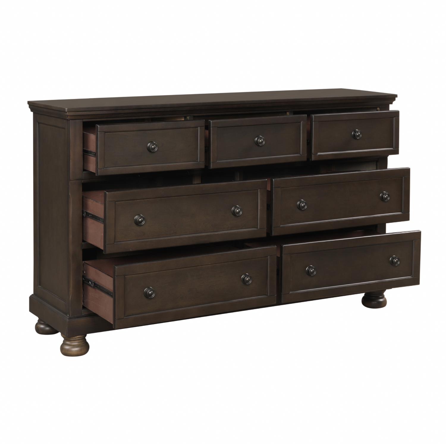 Begonia Grayish Brown Dresser - 1718GY-5 - Bien Home Furniture & Electronics