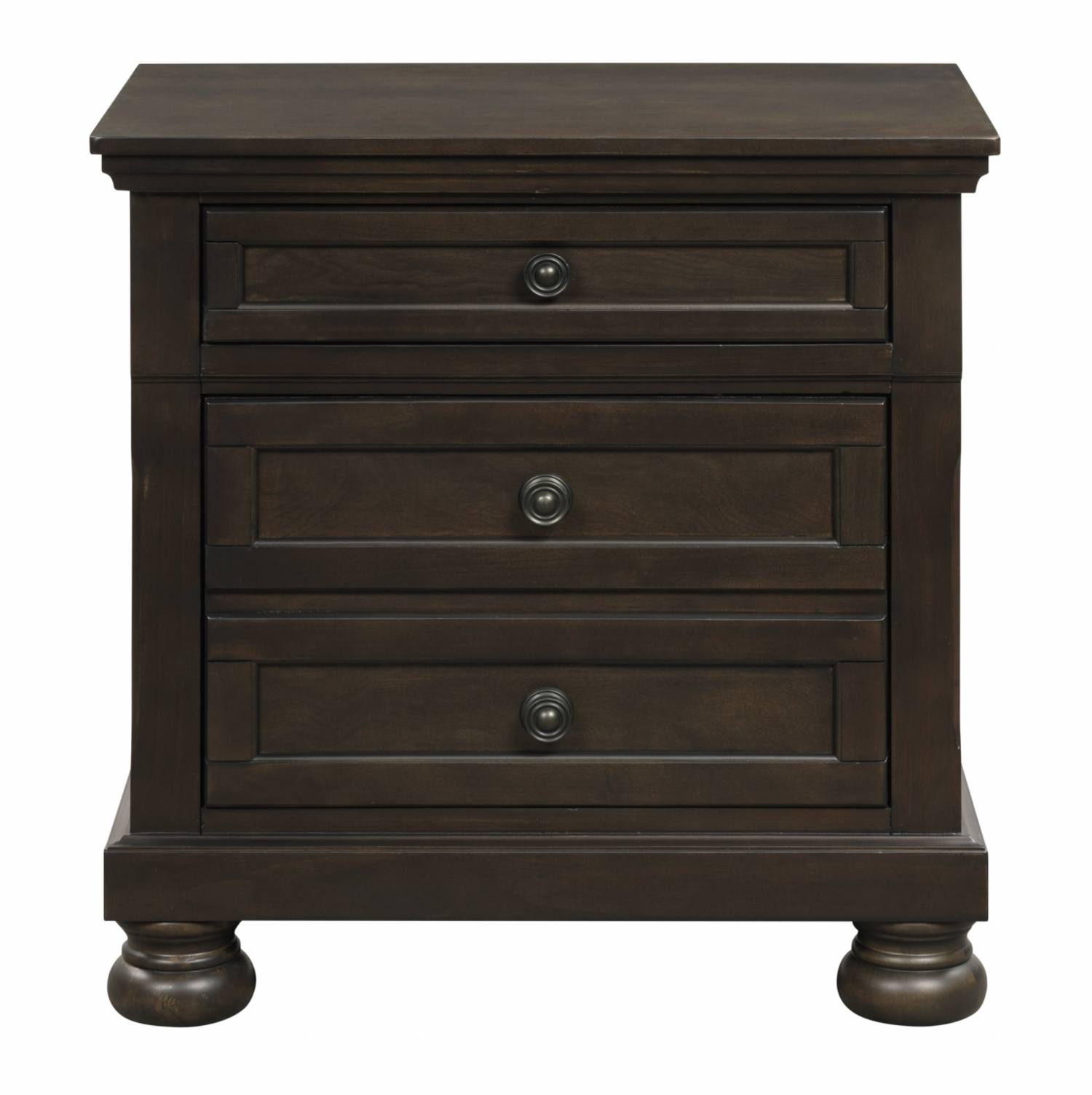 Begonia Grayish Brown Nightstand - 1718GY-4 - Bien Home Furniture & Electronics