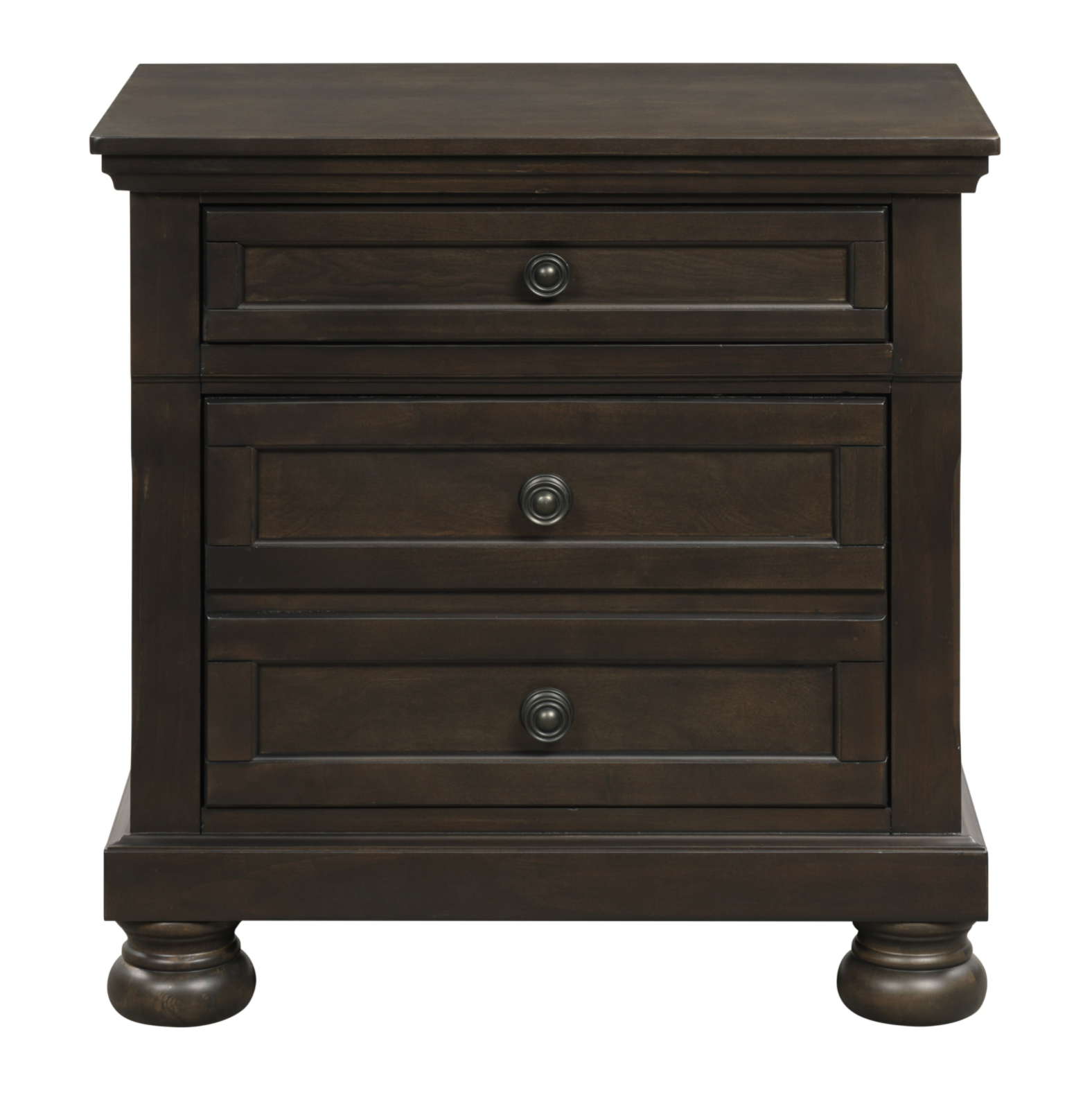 Begonia Grayish Brown Nightstand - 1718GY-4 - Bien Home Furniture &amp; Electronics