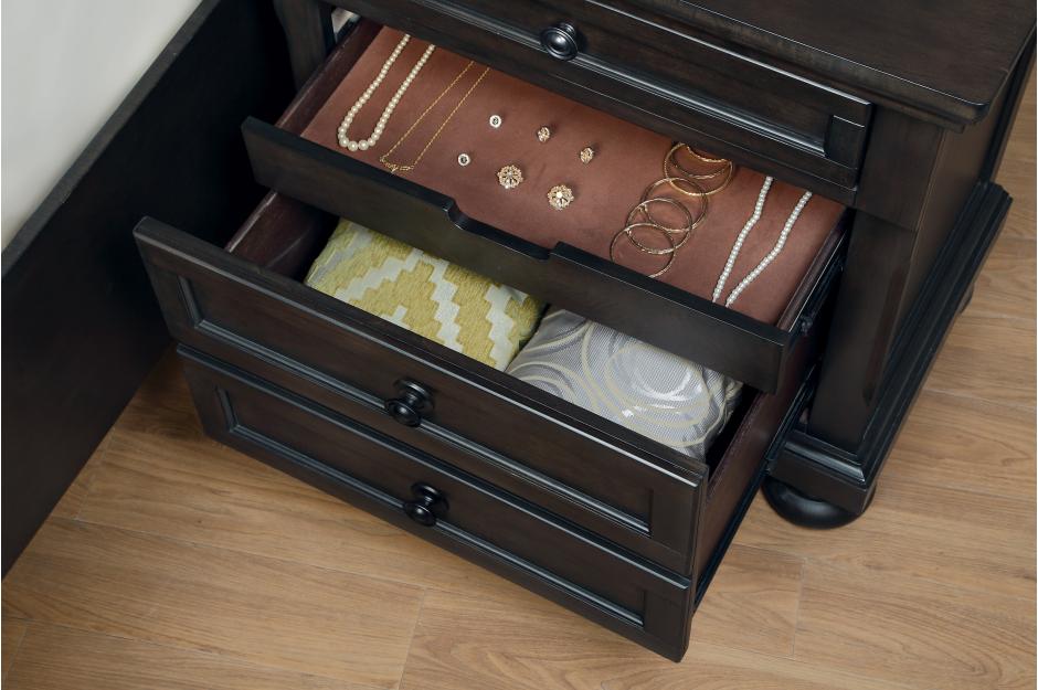 Begonia Grayish Brown Nightstand - 1718GY-4 - Bien Home Furniture & Electronics