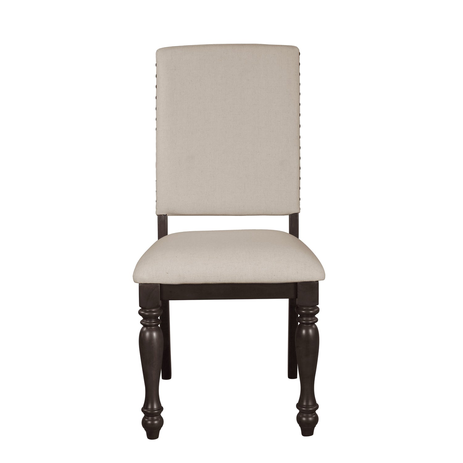 Begonia Grayish Brown Side Chair, Set of 2 - 1718GYS - Bien Home Furniture & Electronics