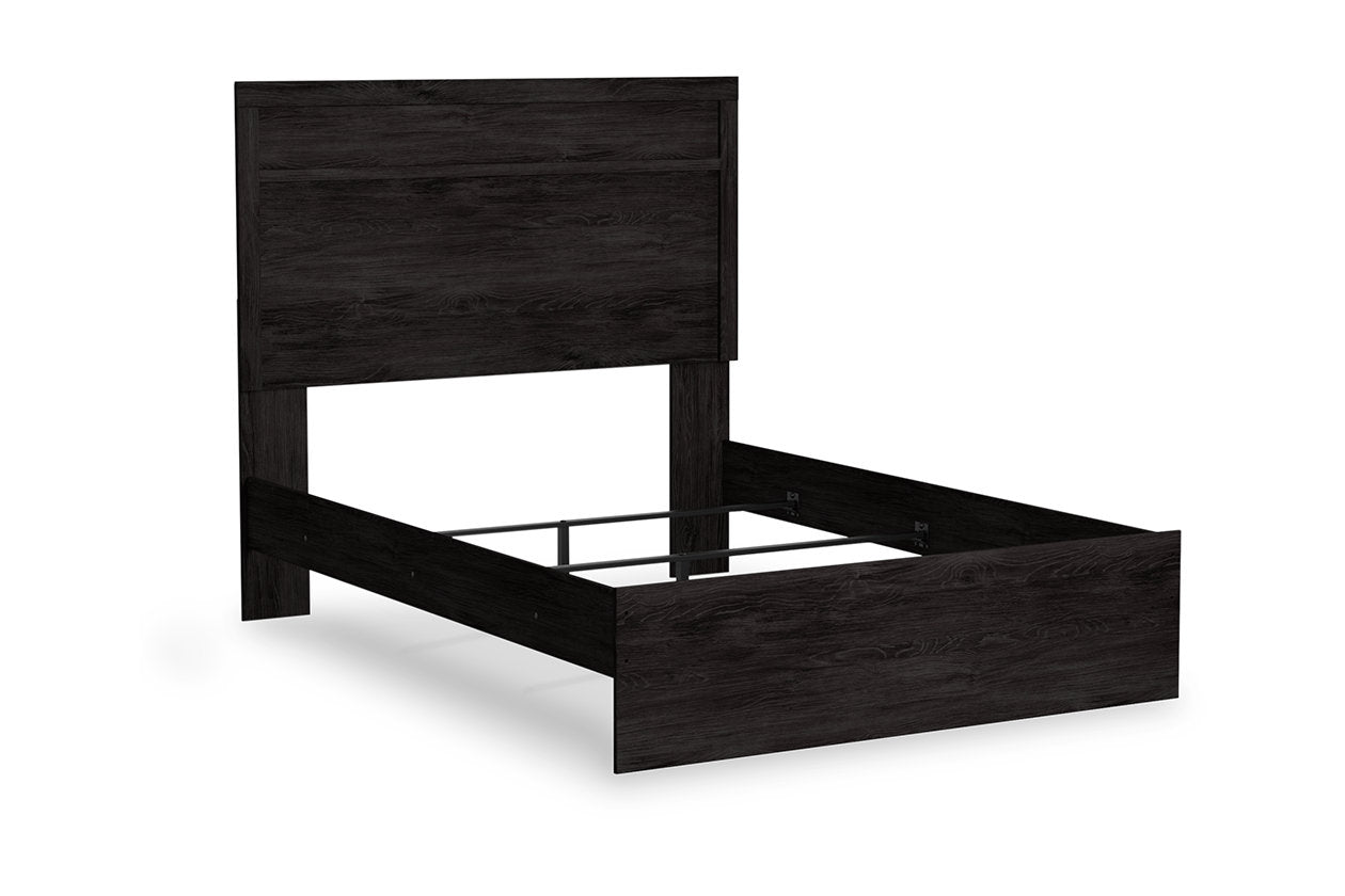 Belachime Black Full Panel Bed - SET | B2589-55 | B2589-86 - Bien Home Furniture & Electronics