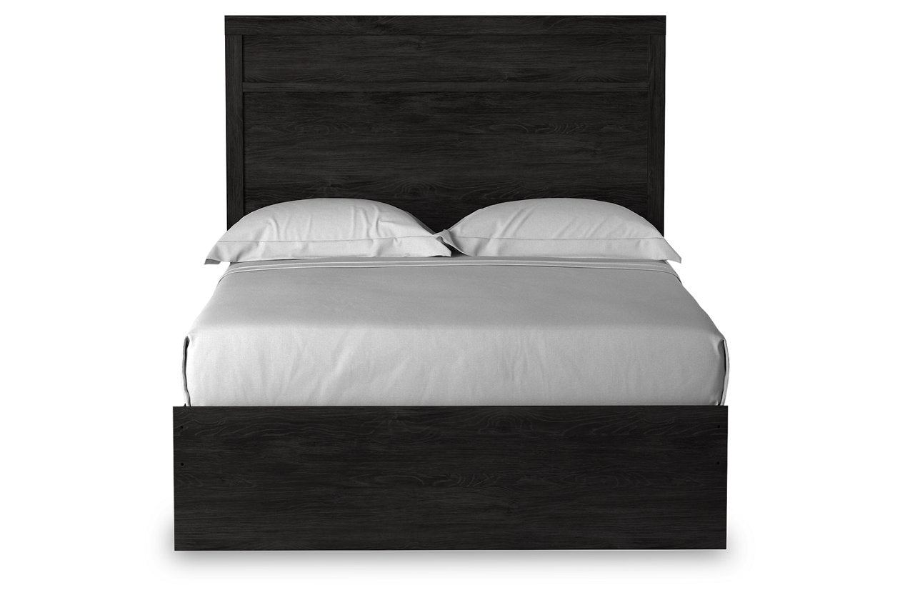 Belachime Black Full Panel Bed - SET | B2589-55 | B2589-86 - Bien Home Furniture & Electronics