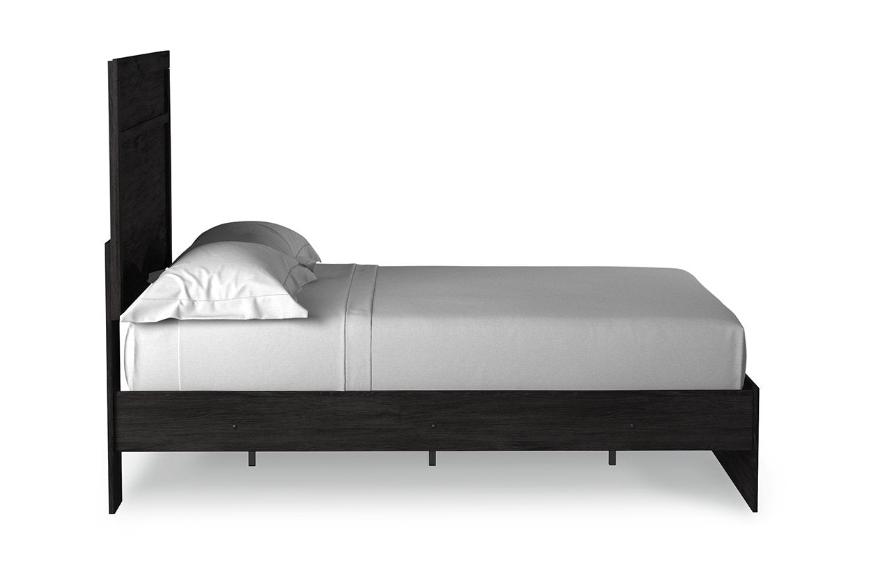 Belachime Black Full Panel Bed - SET | B2589-55 | B2589-86 - Bien Home Furniture & Electronics