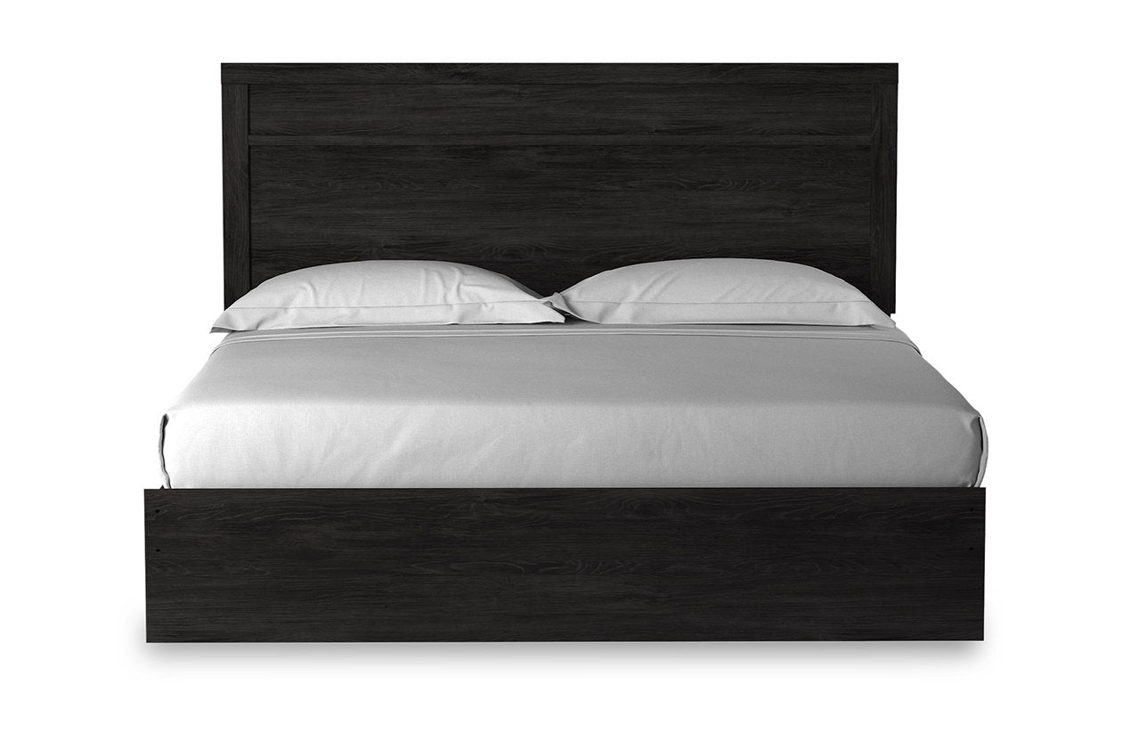 Belachime Black King Panel Bed - SET | B2589-72 | B2589-97 - Bien Home Furniture & Electronics