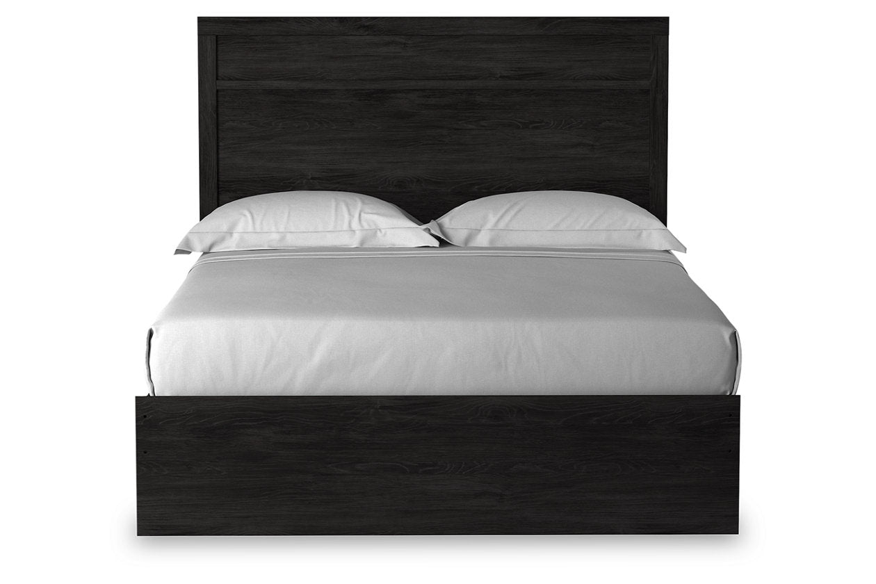 Belachime Black Queen Panel Bed - SET | B2589-71 | B2589-96 - Bien Home Furniture & Electronics