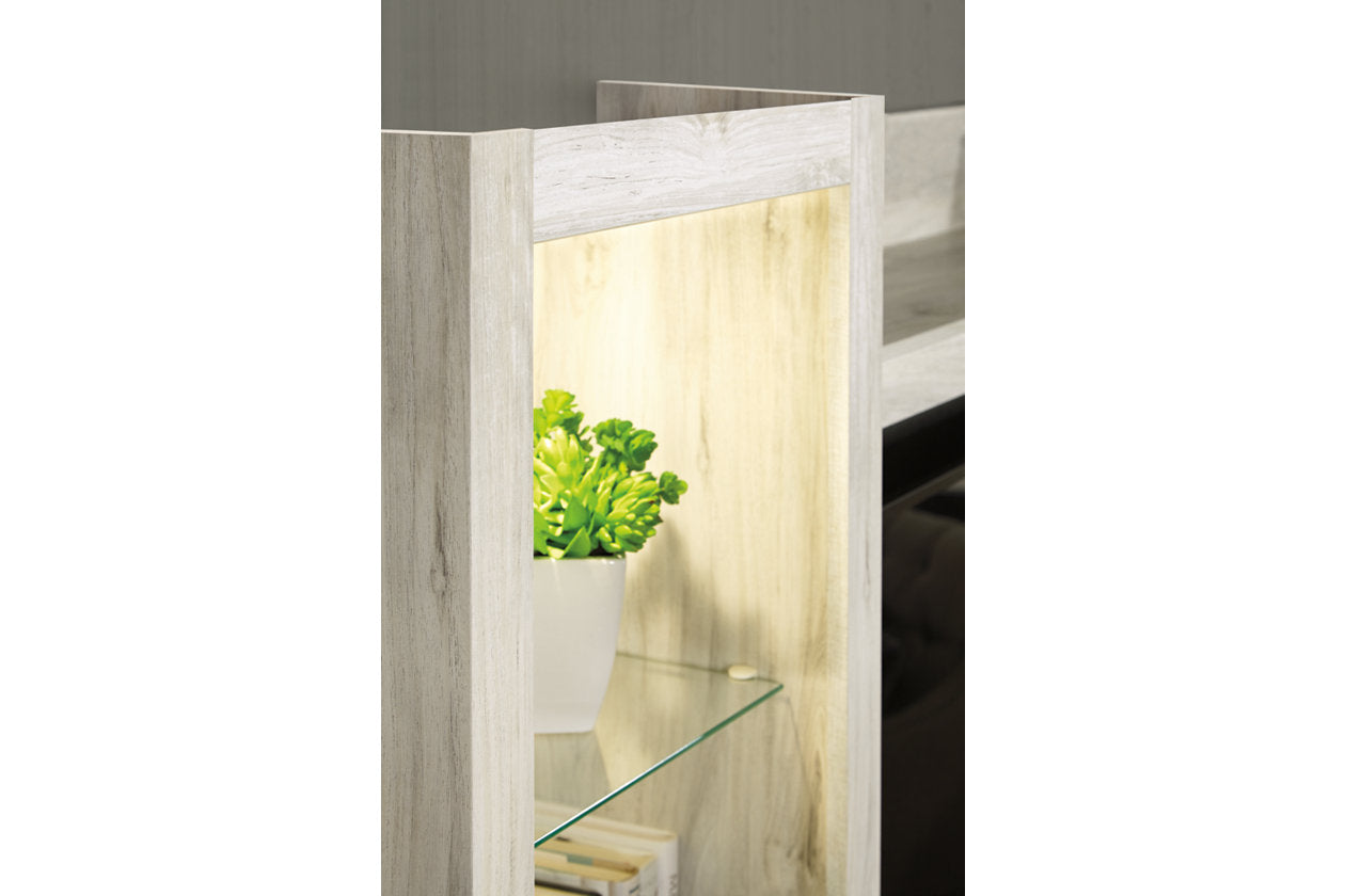 Bellaby Whitewash 4-Piece Entertainment Center with Electric Fireplace - SET | W100-101 | W331-24(2) | W331-27 | W331-68 - Bien Home Furniture & Electronics