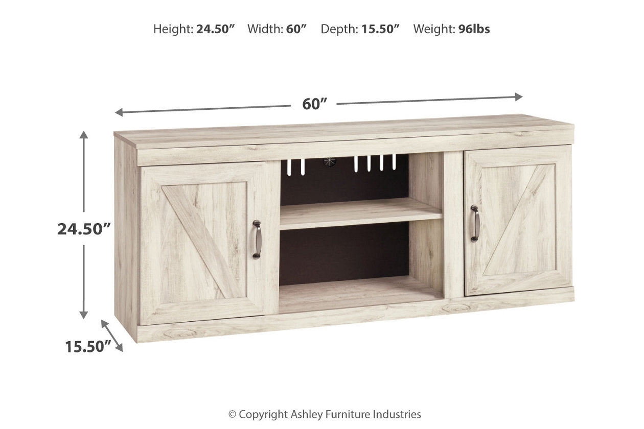 Bellaby Whitewash 60" TV Stand - EW0331-268 - Bien Home Furniture & Electronics